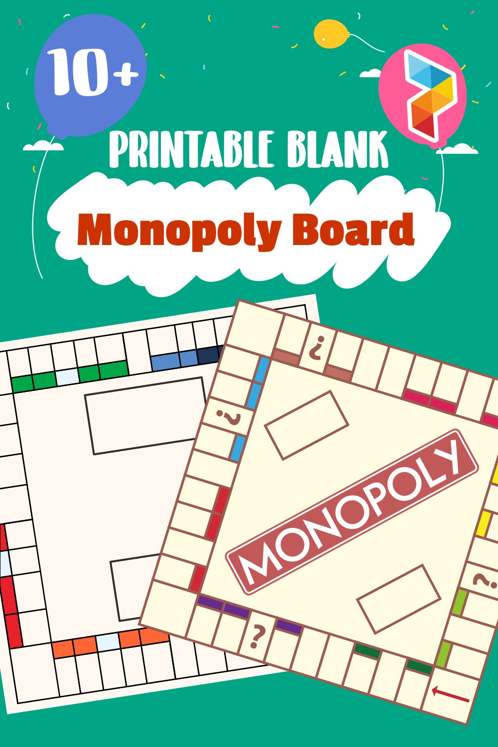 Blank Monopoly Board