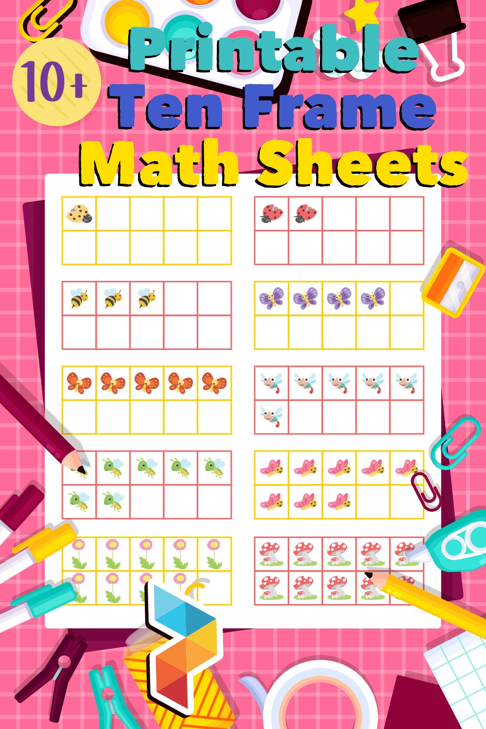 Ten Frame Math Sheets