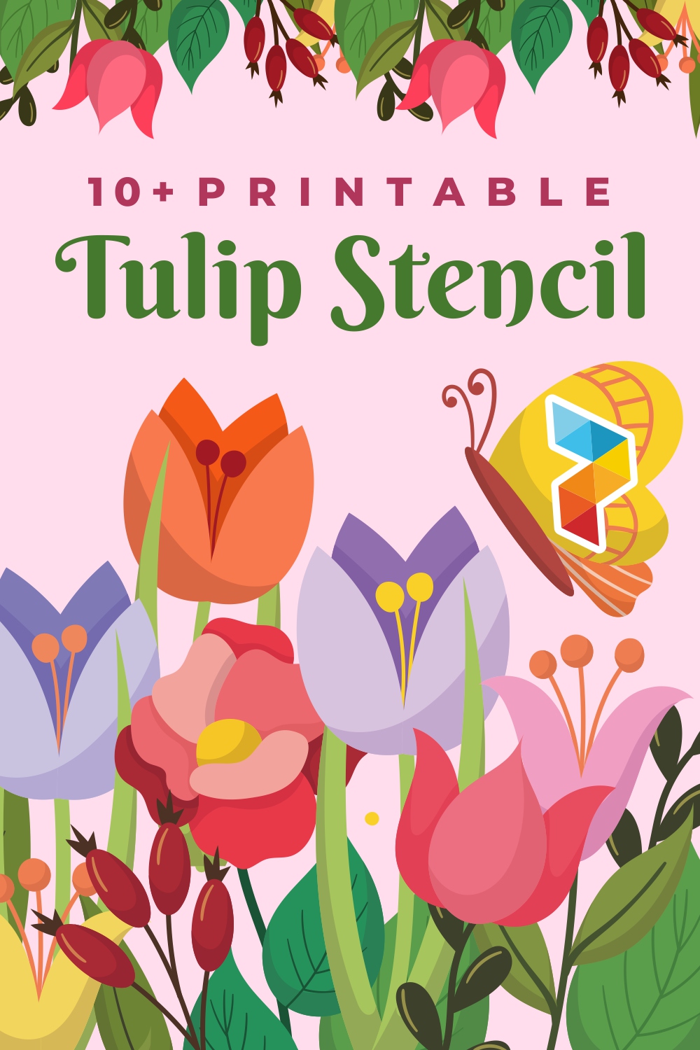 Tulip Stencil