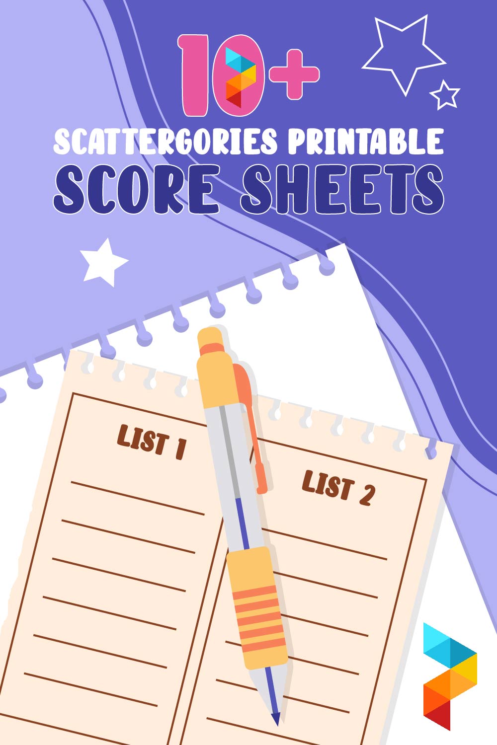 Scattergories Score Sheets