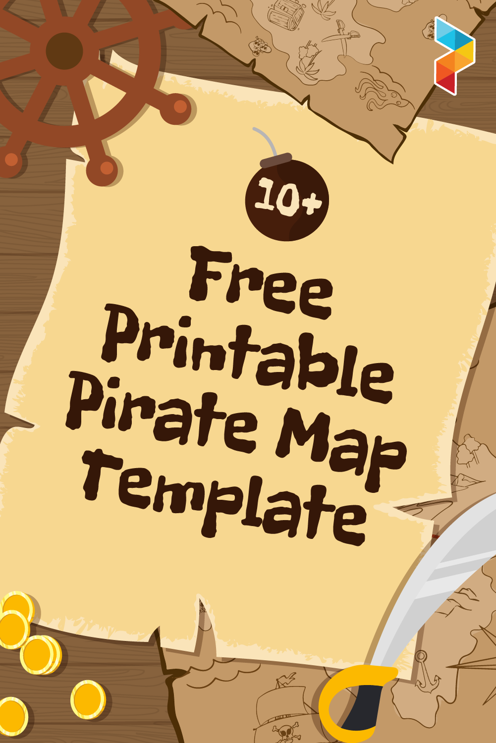 Pirate Map Template