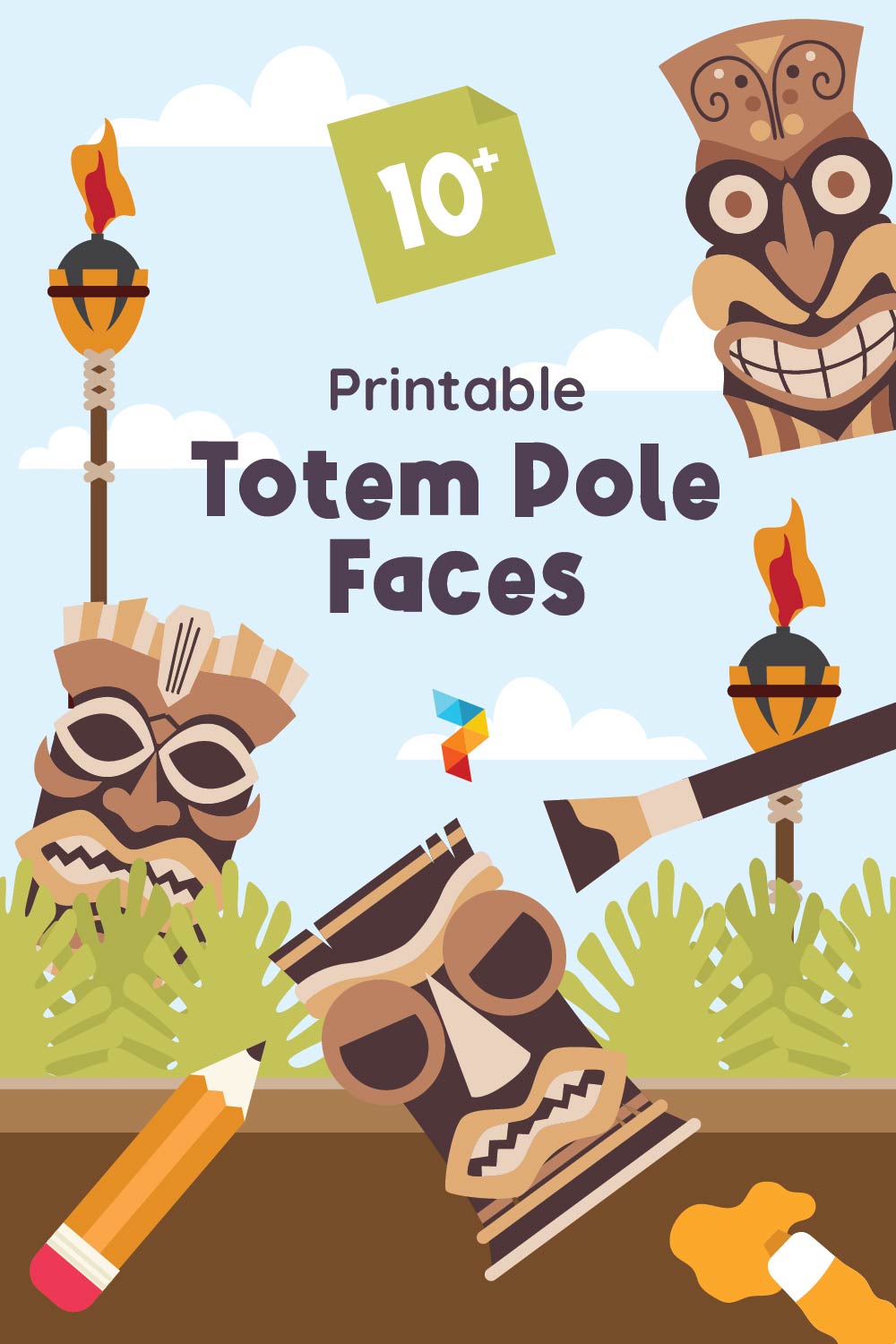 Totem Pole Faces
