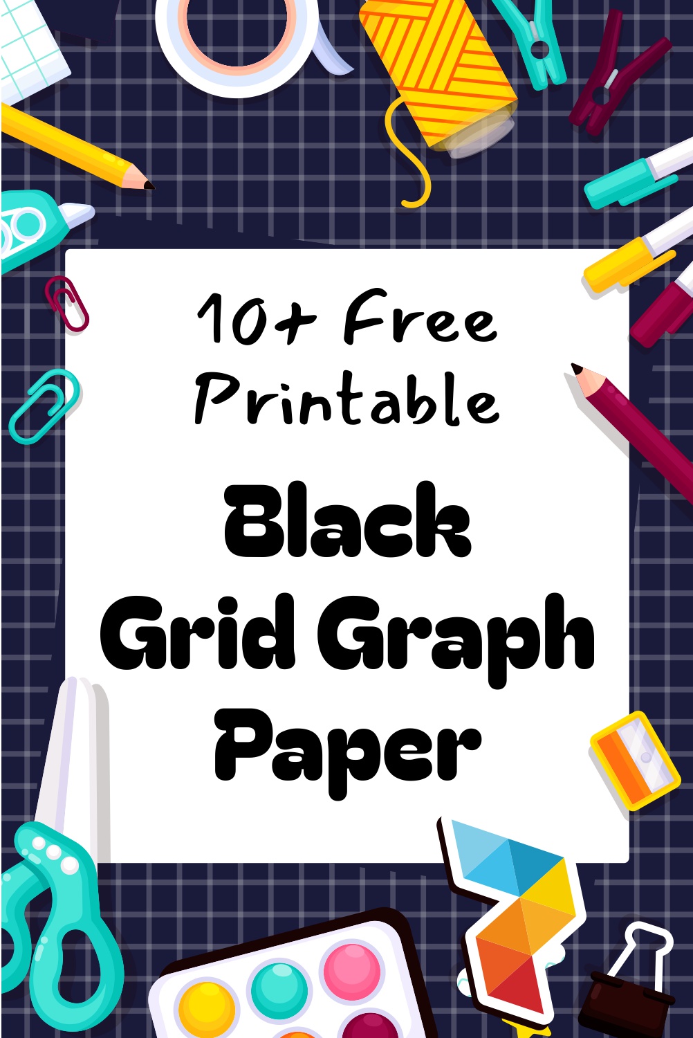 Black Grid Graph Paper Black Grid Graph Paper