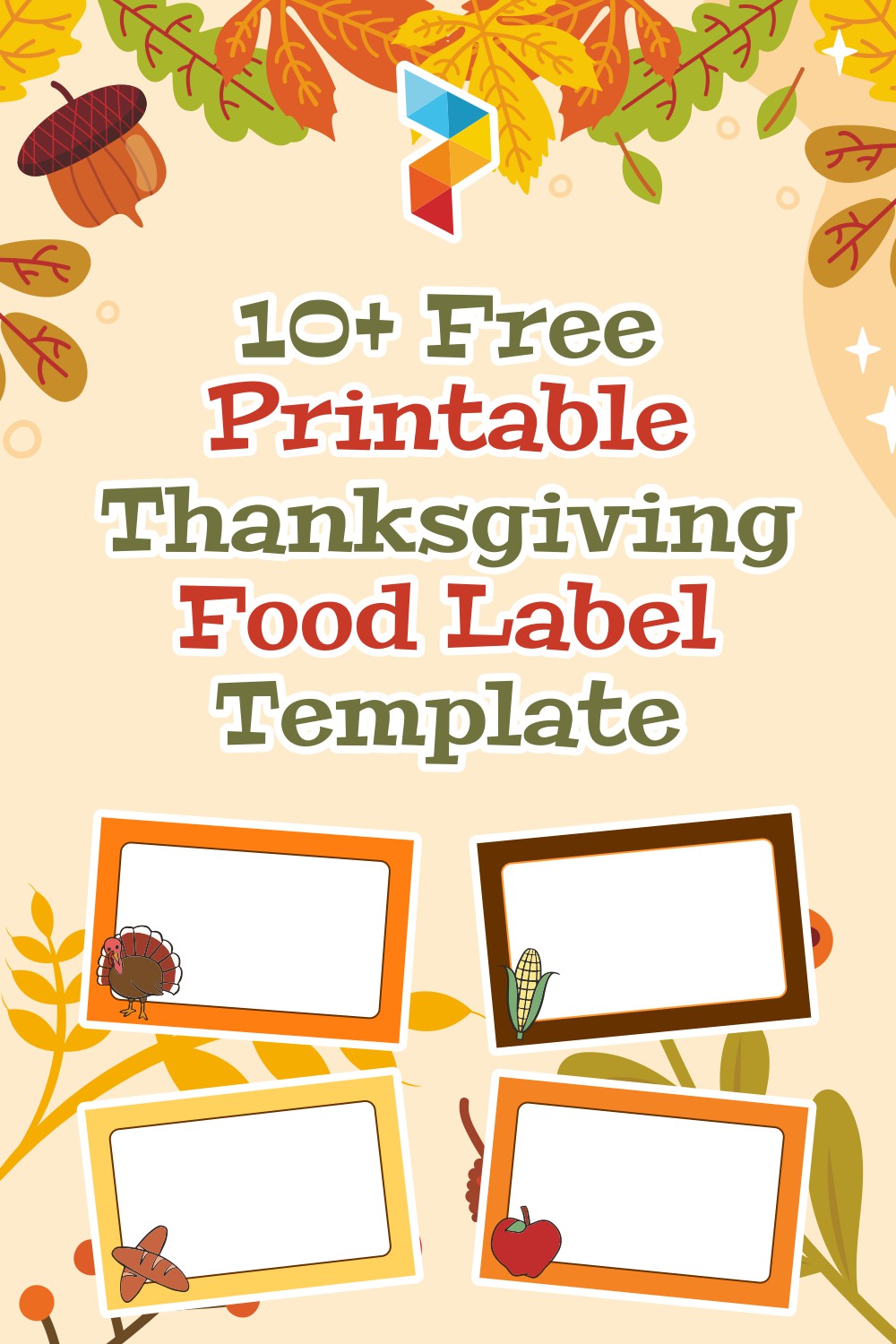 Thanksgiving Food Label Template Thanksgiving Food Label Template