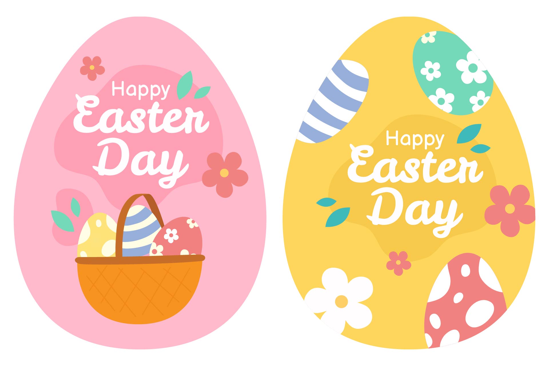 Colorful Egg Easter Printable Tags