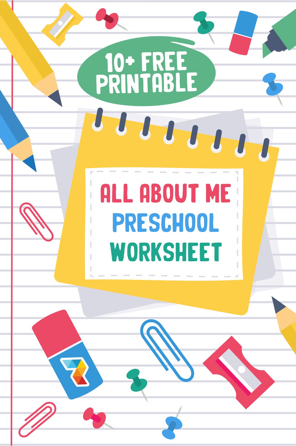 All About Me Preschool  Worksheet