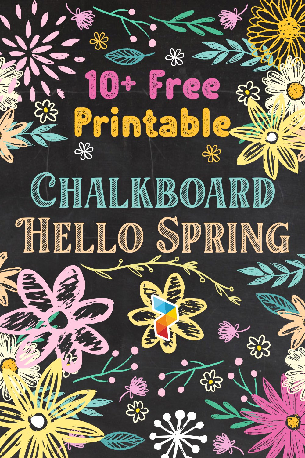 Chalkboard Hello Spring Chalkboard Hello Spring
