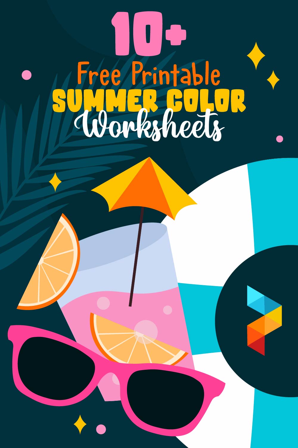 Summer Color Worksheets Summer Color Worksheets