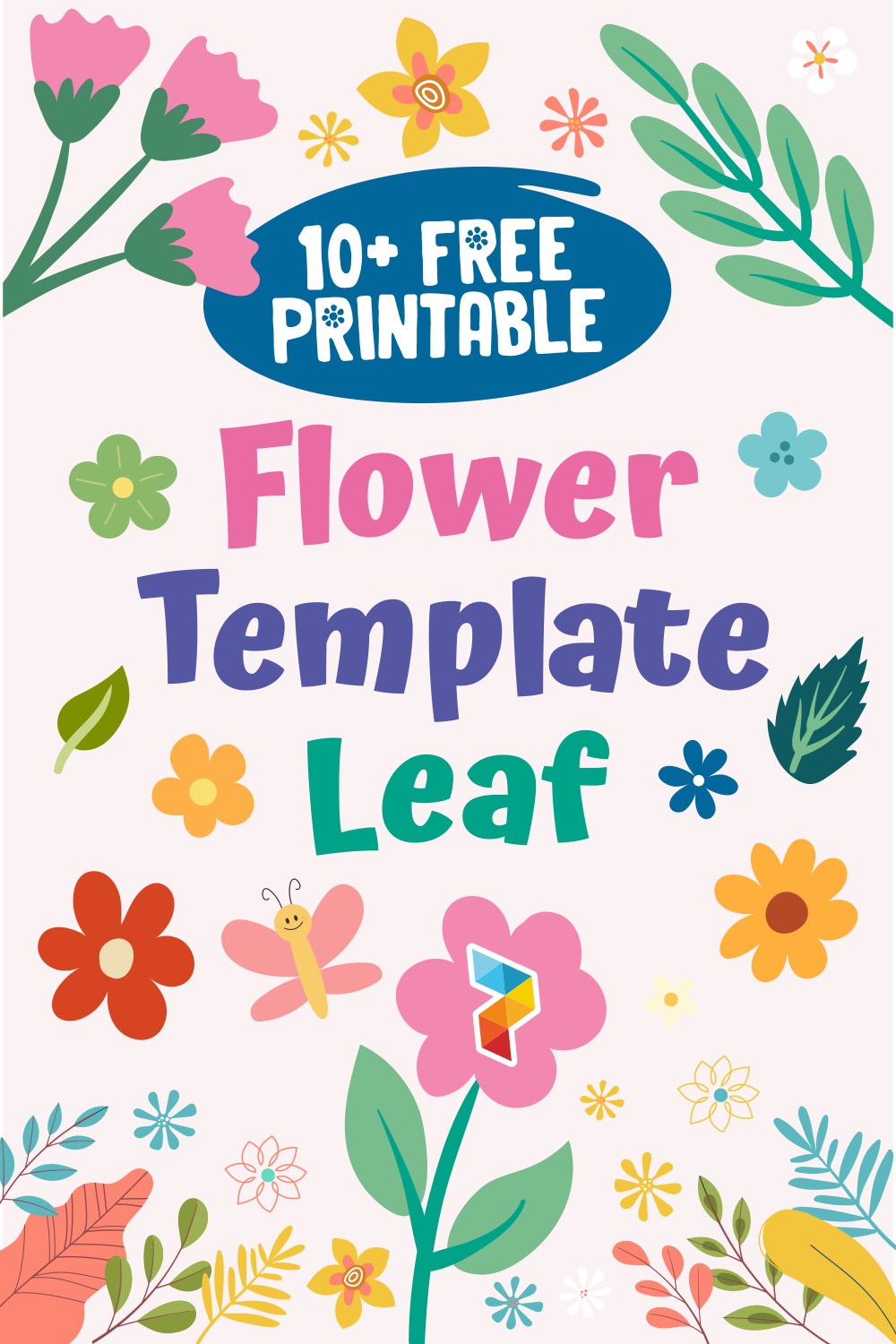 Flower Template Leaf Flower Template Leaf