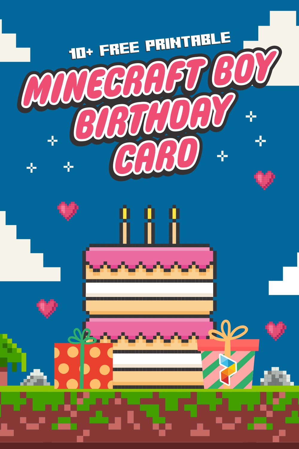 Minecraft Boy Birthday Card