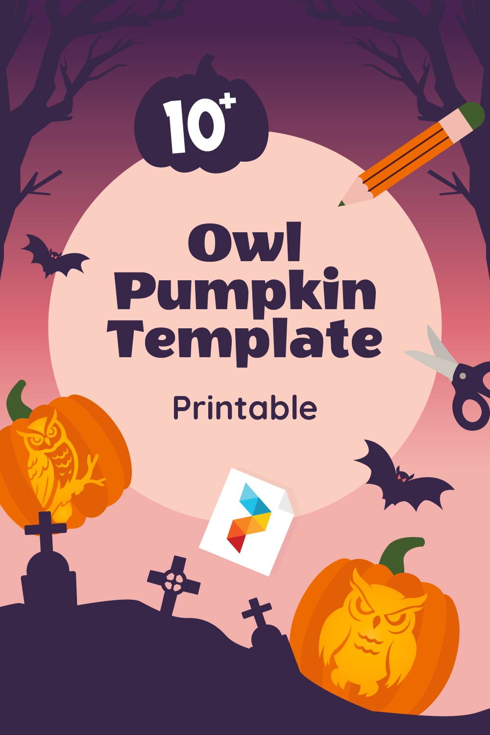 Owl Pumpkin Template