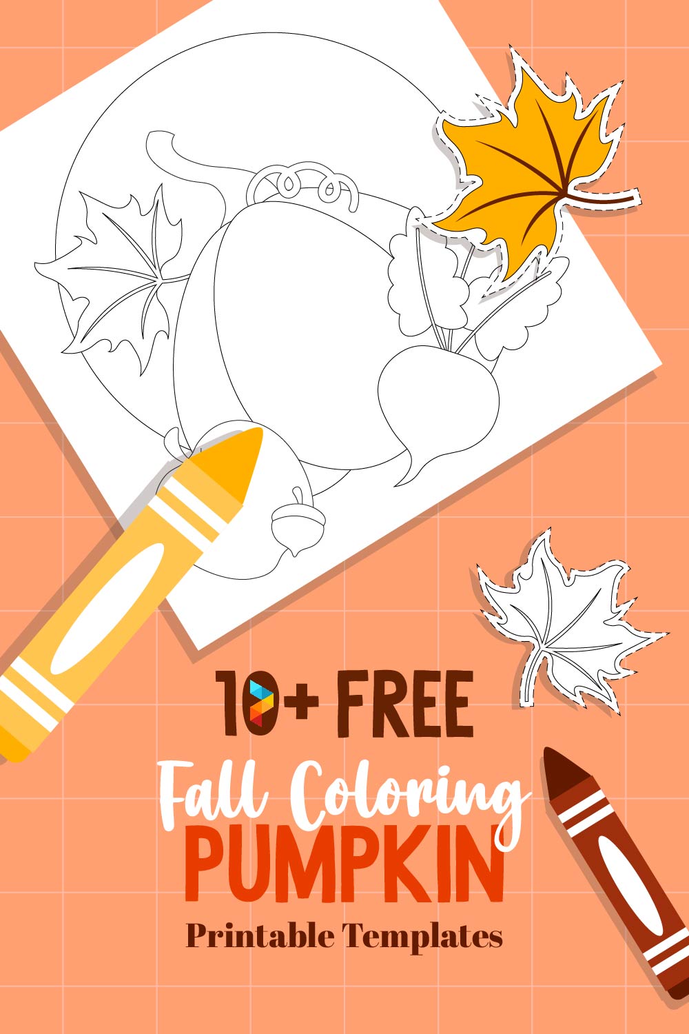 Fall Coloring Pumpkin Templates