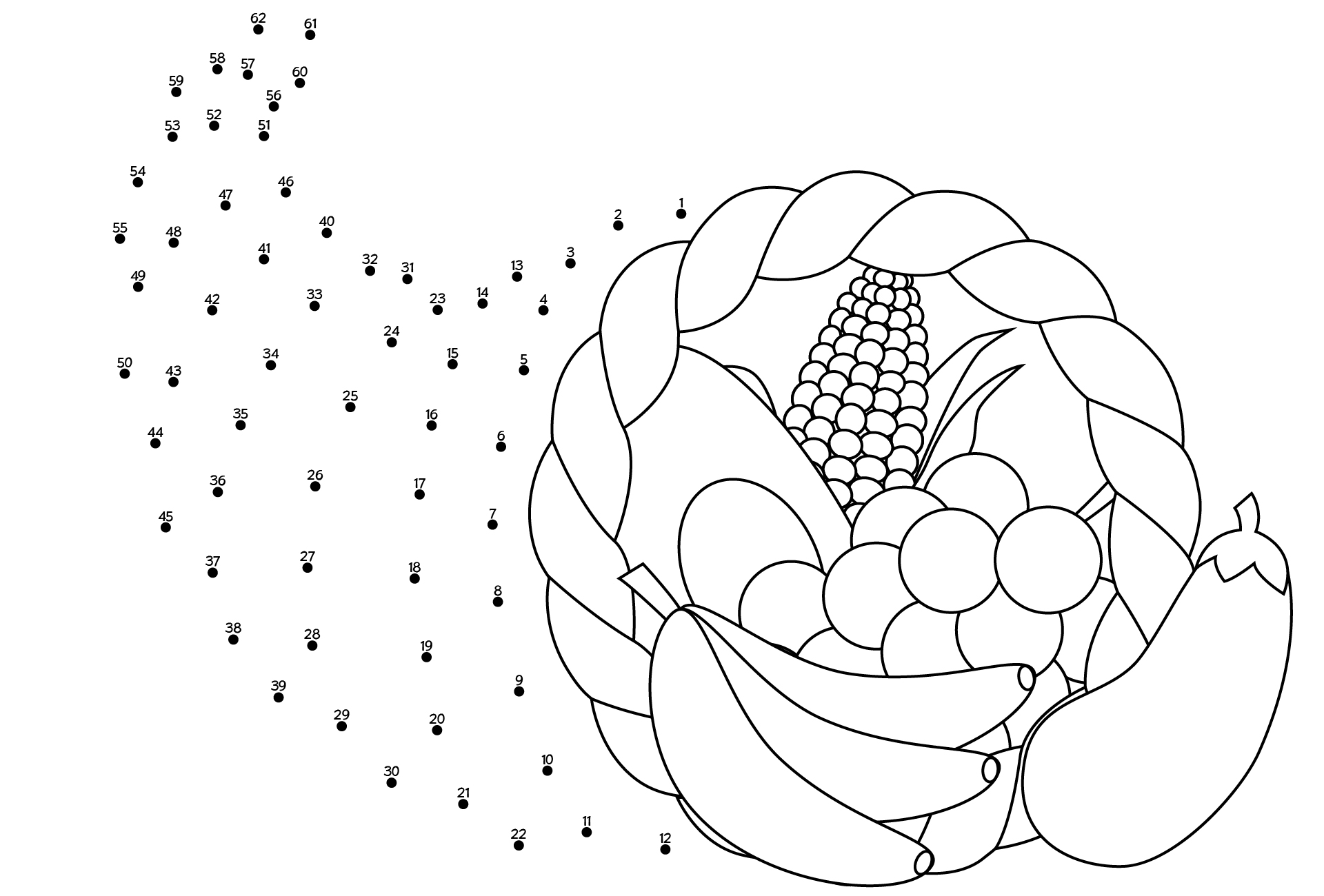 Cornucopia Connect The Dots Printable Cornucopia Connect The Dots Printable