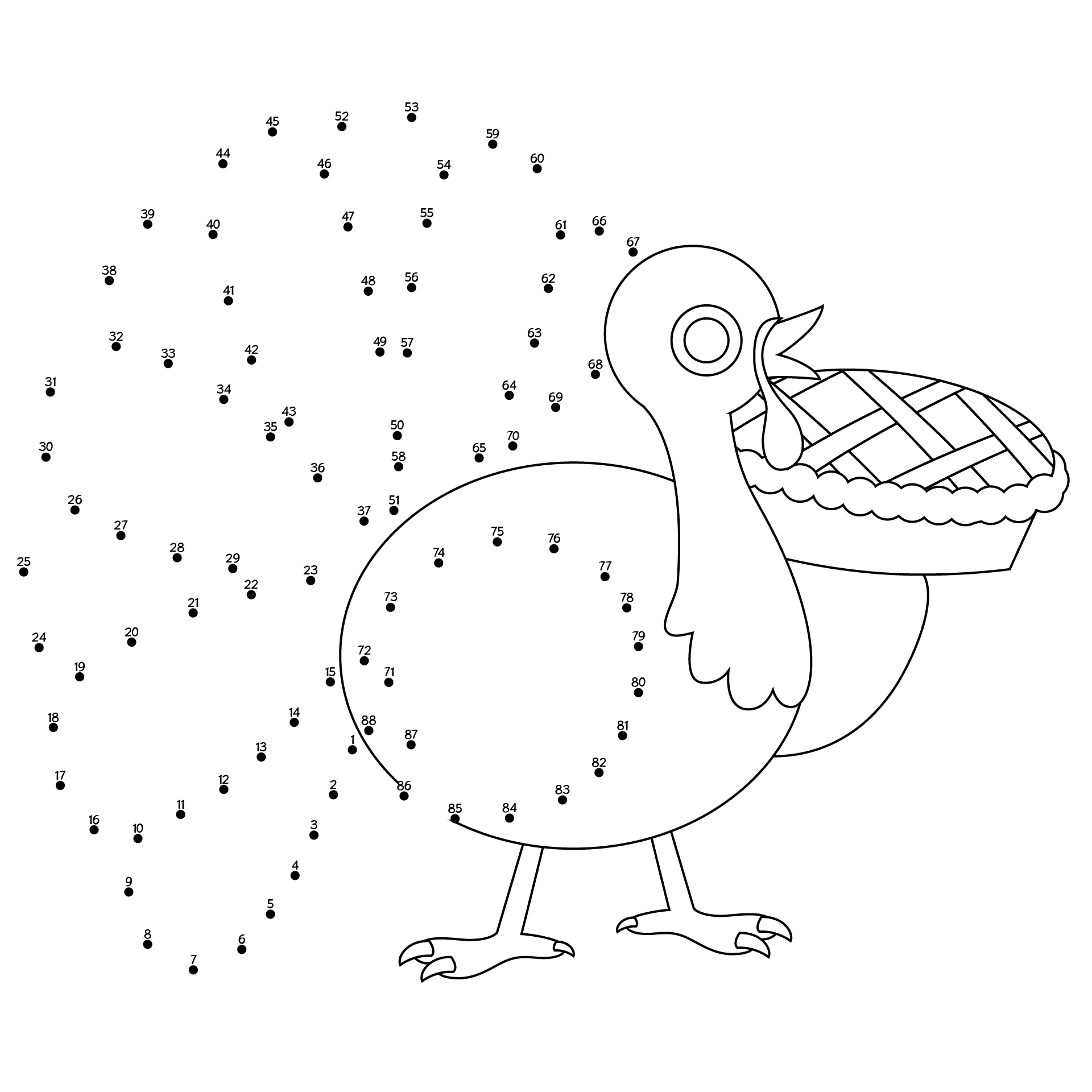 Fall And Thanksgiving Dot To Dot Pages Fall And Thanksgiving Dot To Dot Pages