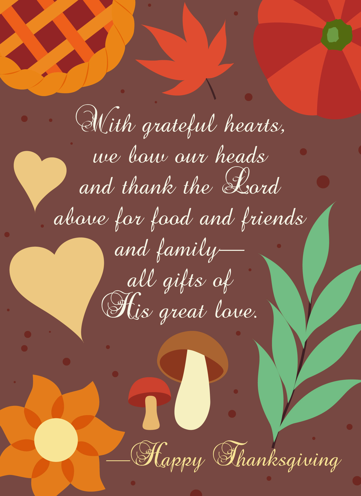 Happy Thankful Blessed Thanksgiving Greeting Card Happy Thankful Blessed Thanksgiving Greeting Card