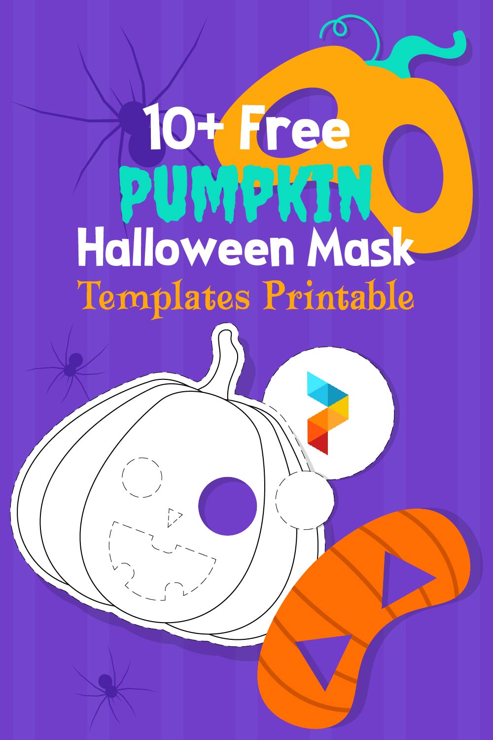 Pumpkin Halloween Mask Templates