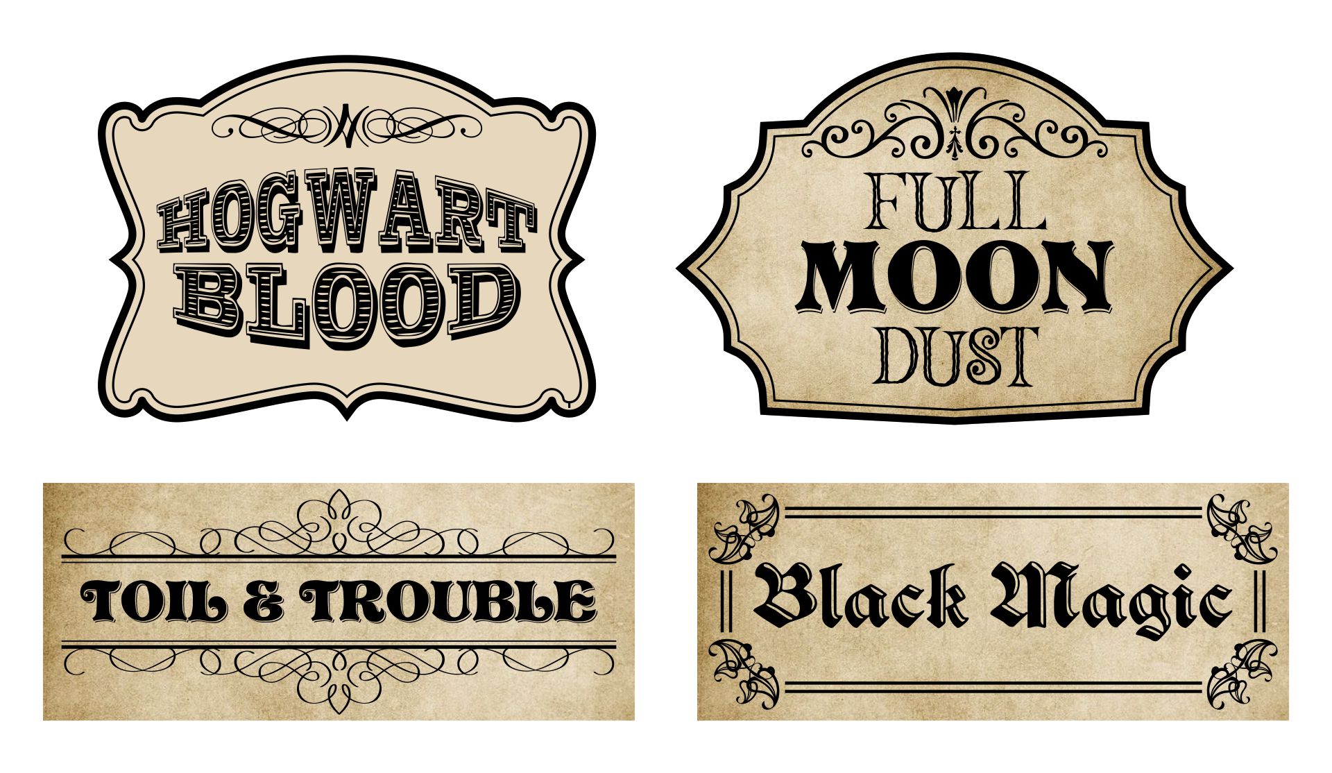 Halloween  Labels For Jars