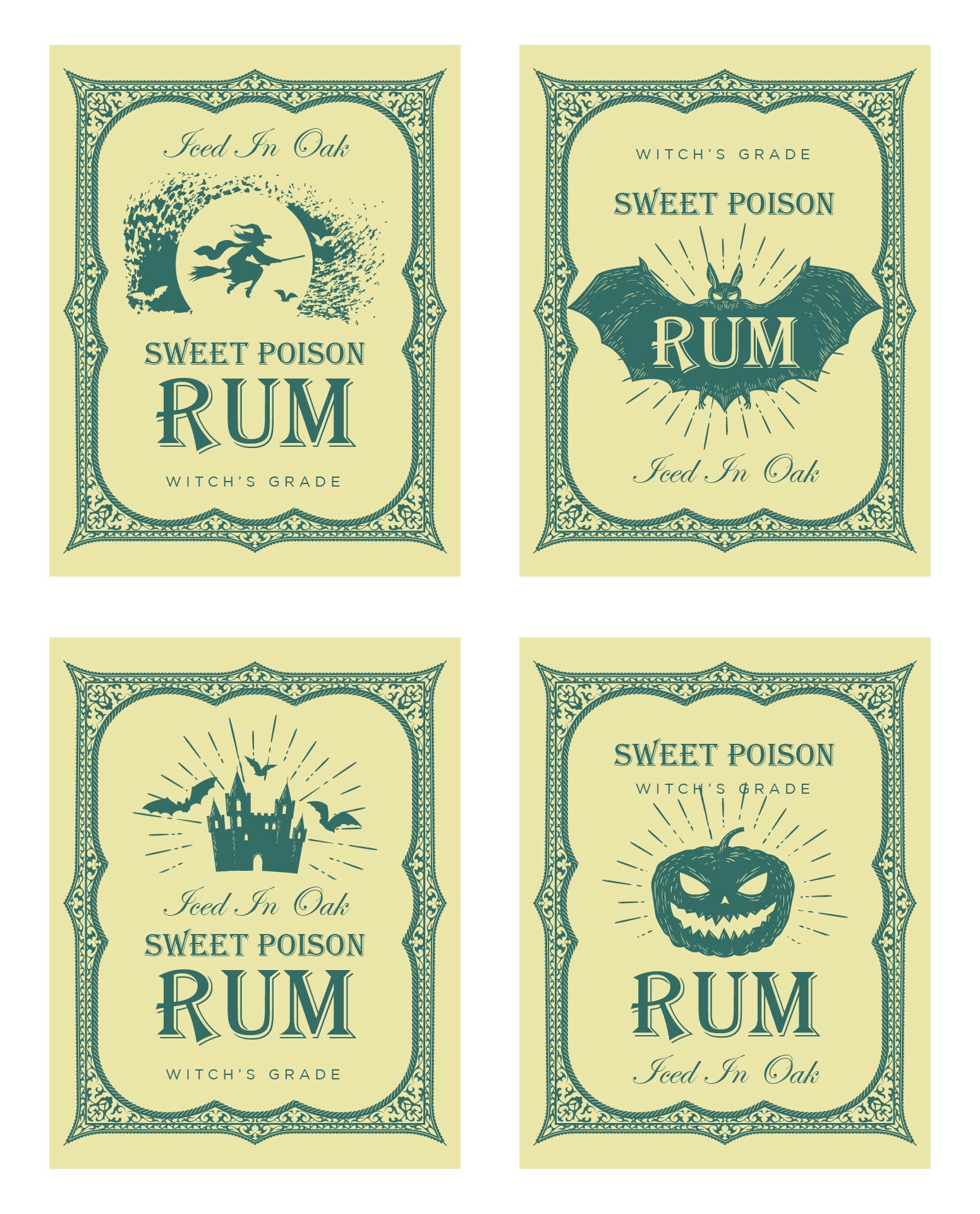 Halloween Poison Labels