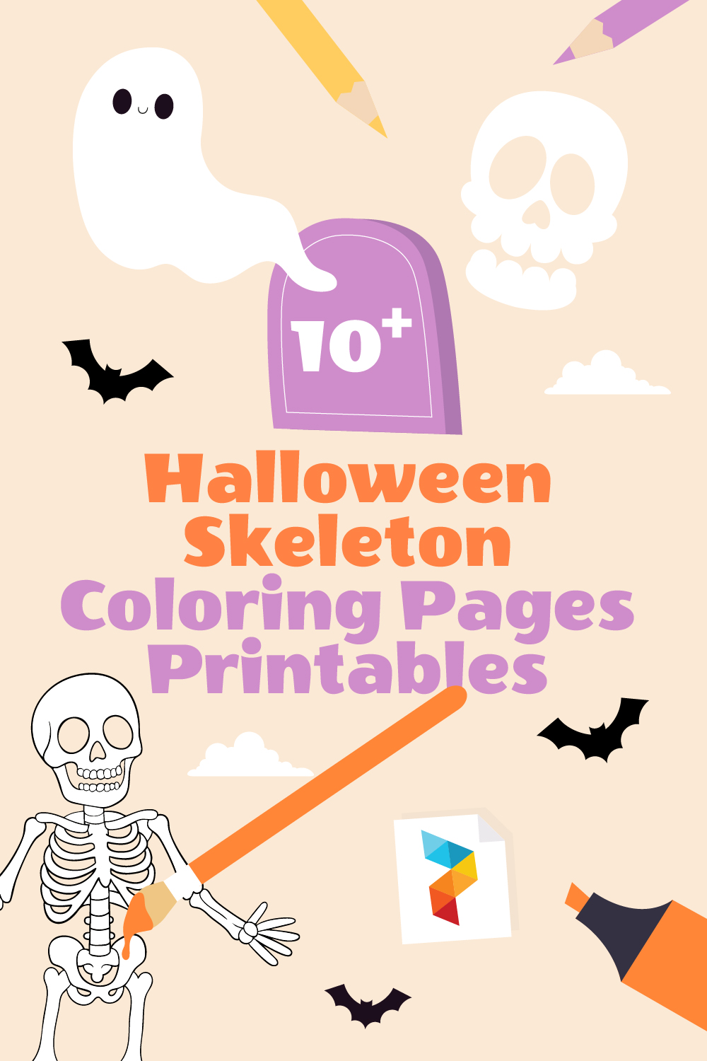 Halloween Skeleton Coloring Pages