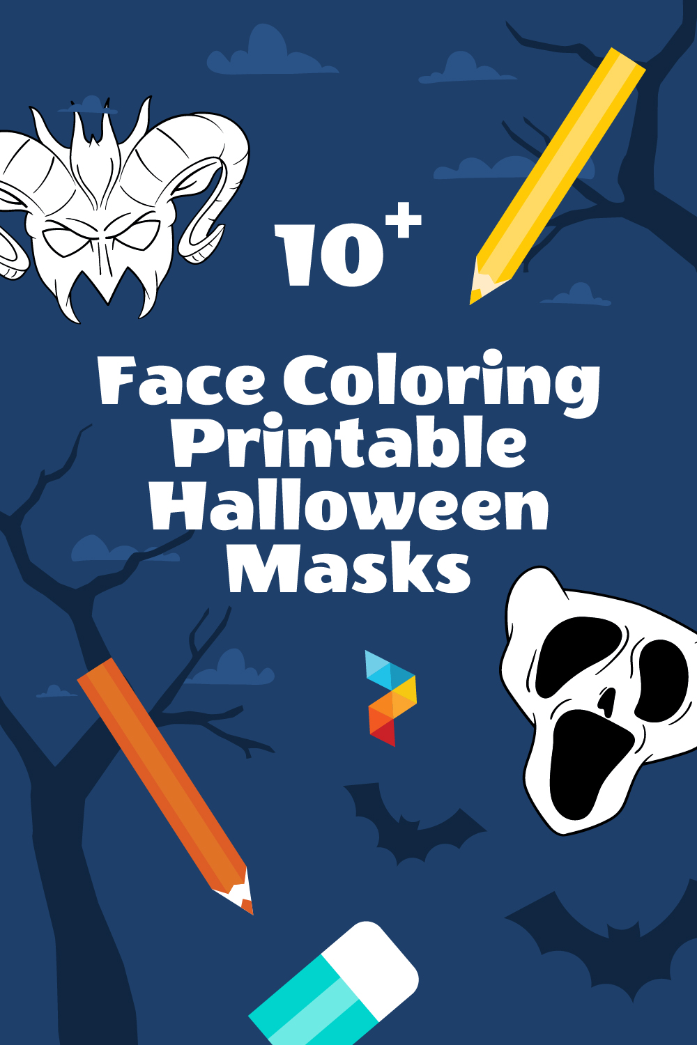 Face Coloring  Halloween Masks