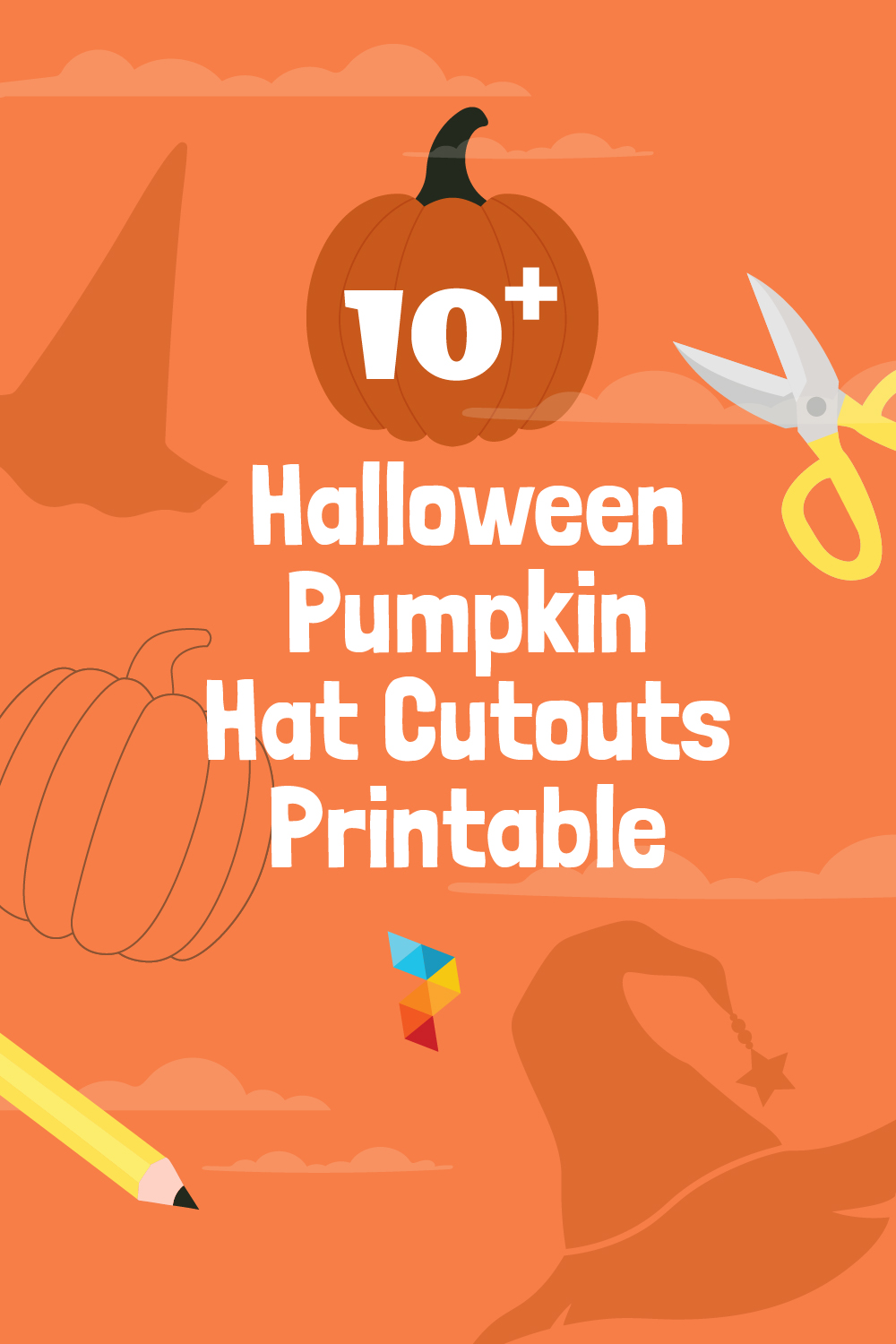 Halloween Pumpkin Hat Cutouts