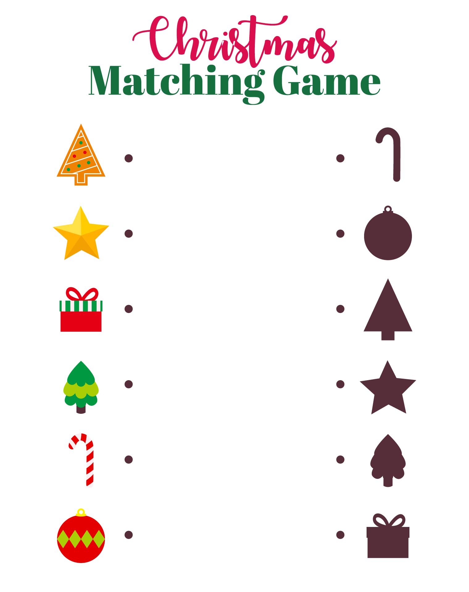 Classroom Christmas Matching Holiday Games Classroom Christmas Matching Holiday Games