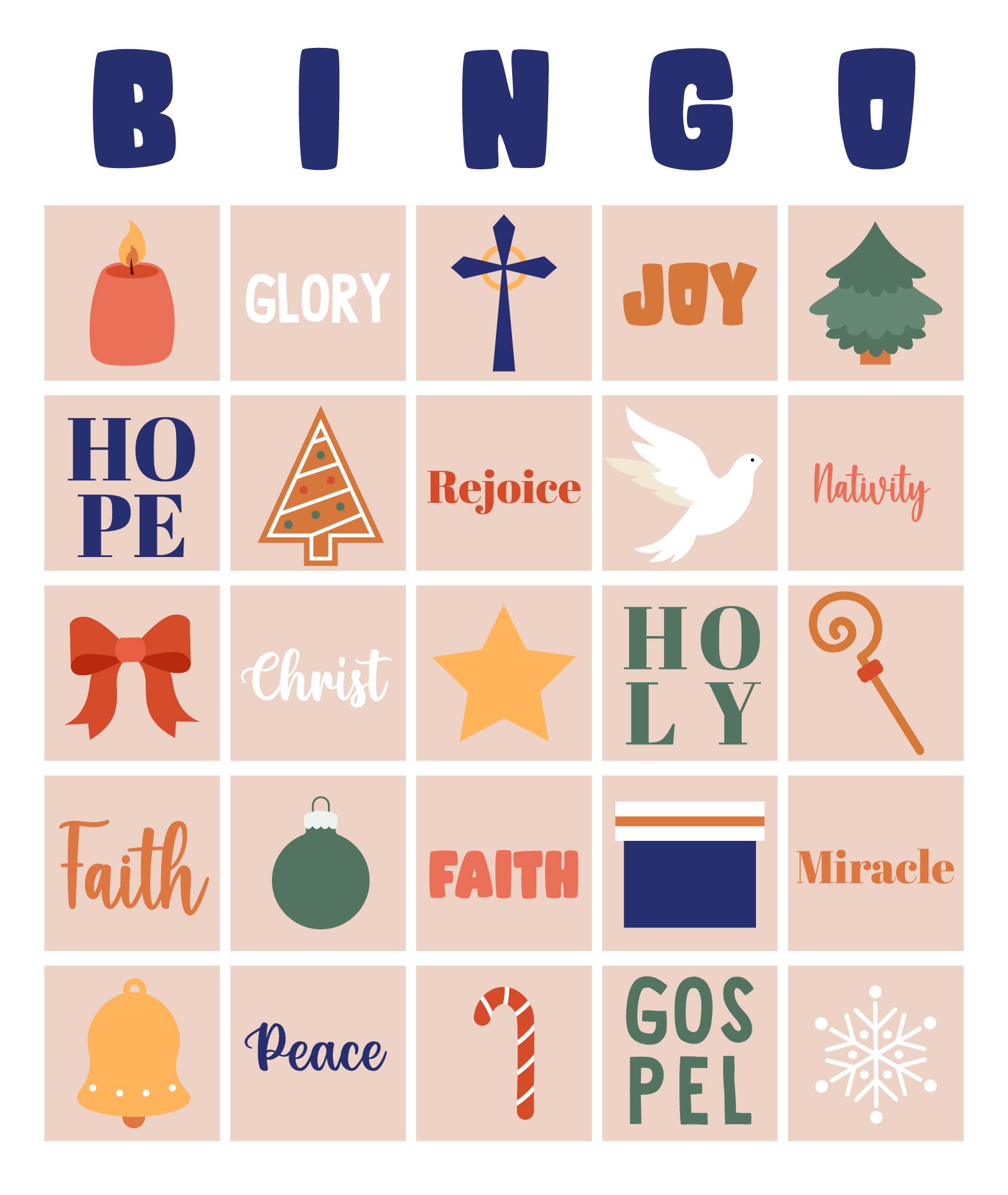 Catholic Advent Bingo Catholic Advent Bingo