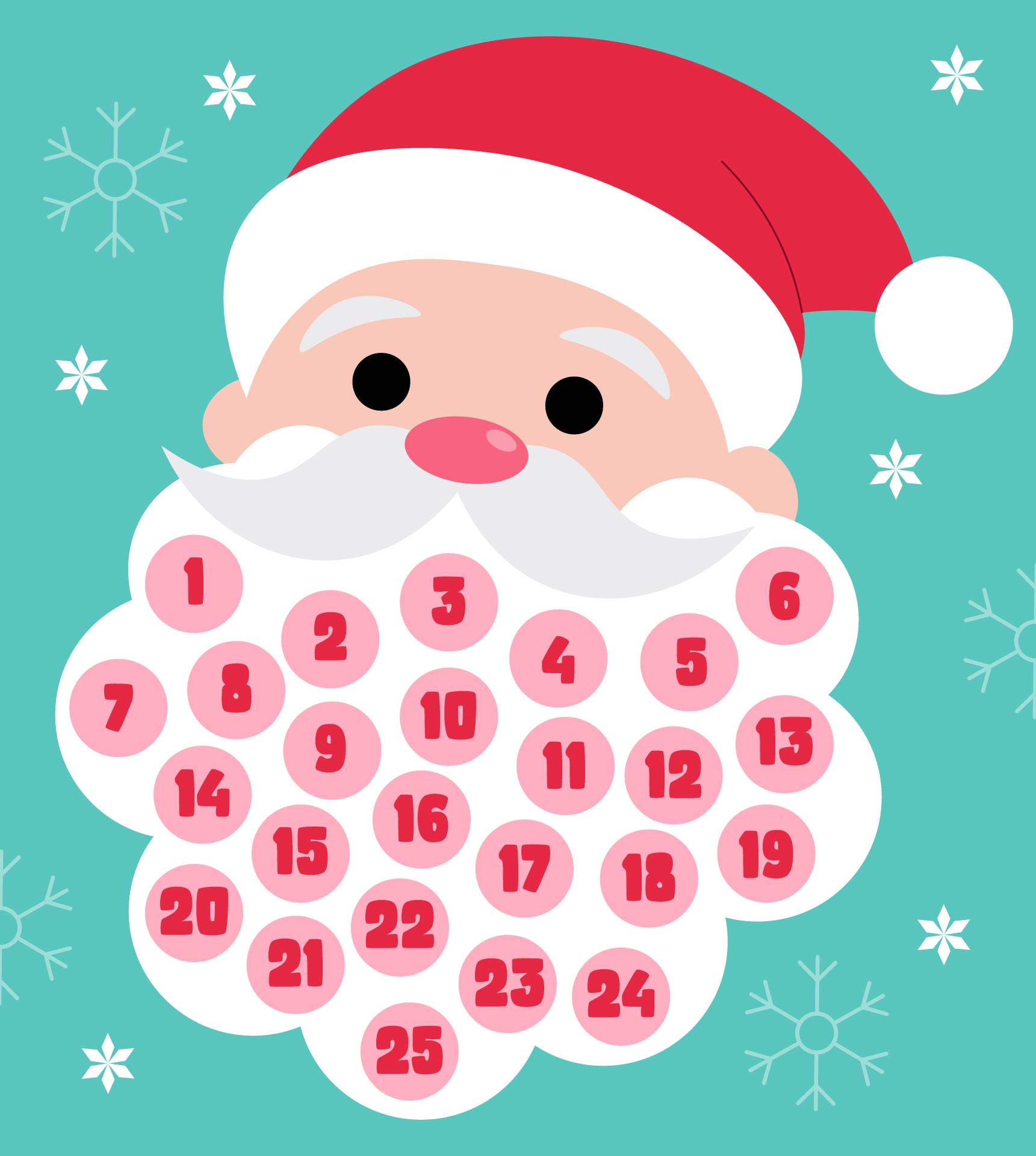 Jolly Santa Beard Countdown Jolly Santa Beard Countdown