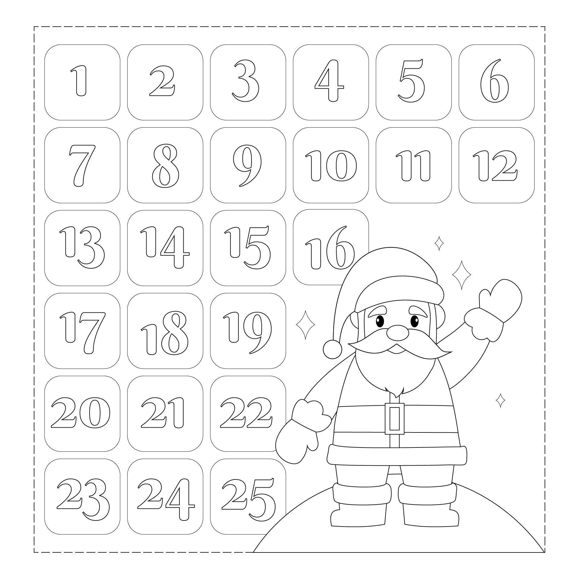 Santa Claus Craft Christmas Countdown Santa Claus Craft Christmas Countdown