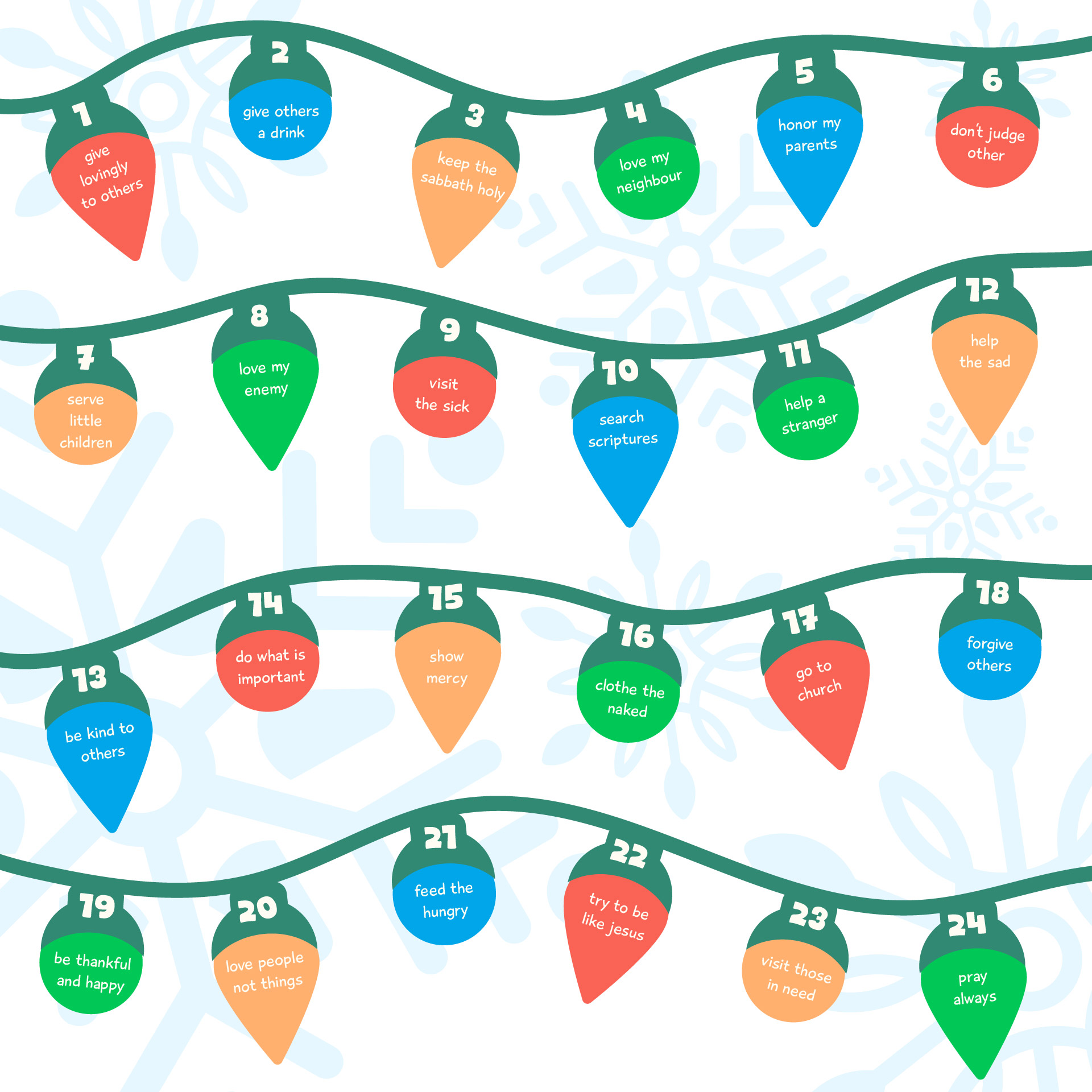 Kids Can Light The World Advent Calendar Kids Can Light The World Advent Calendar