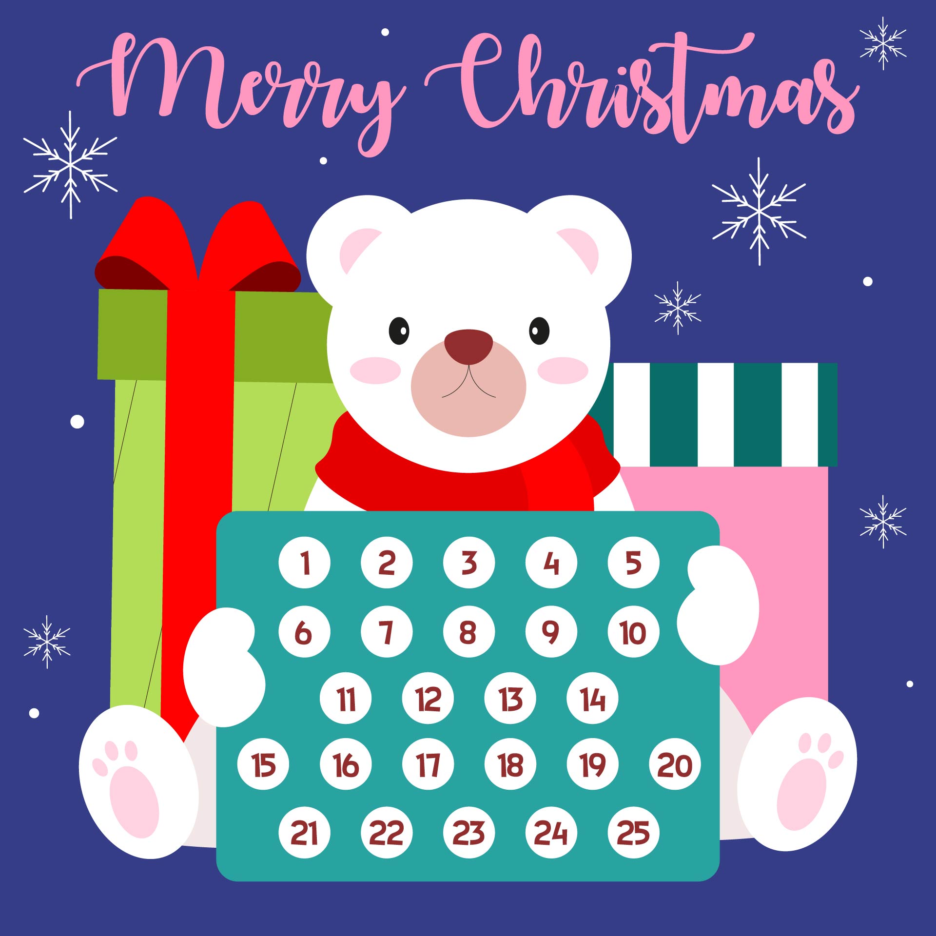 Christmas Printable 25-Day Countdown Christmas Printable 25-Day Countdown