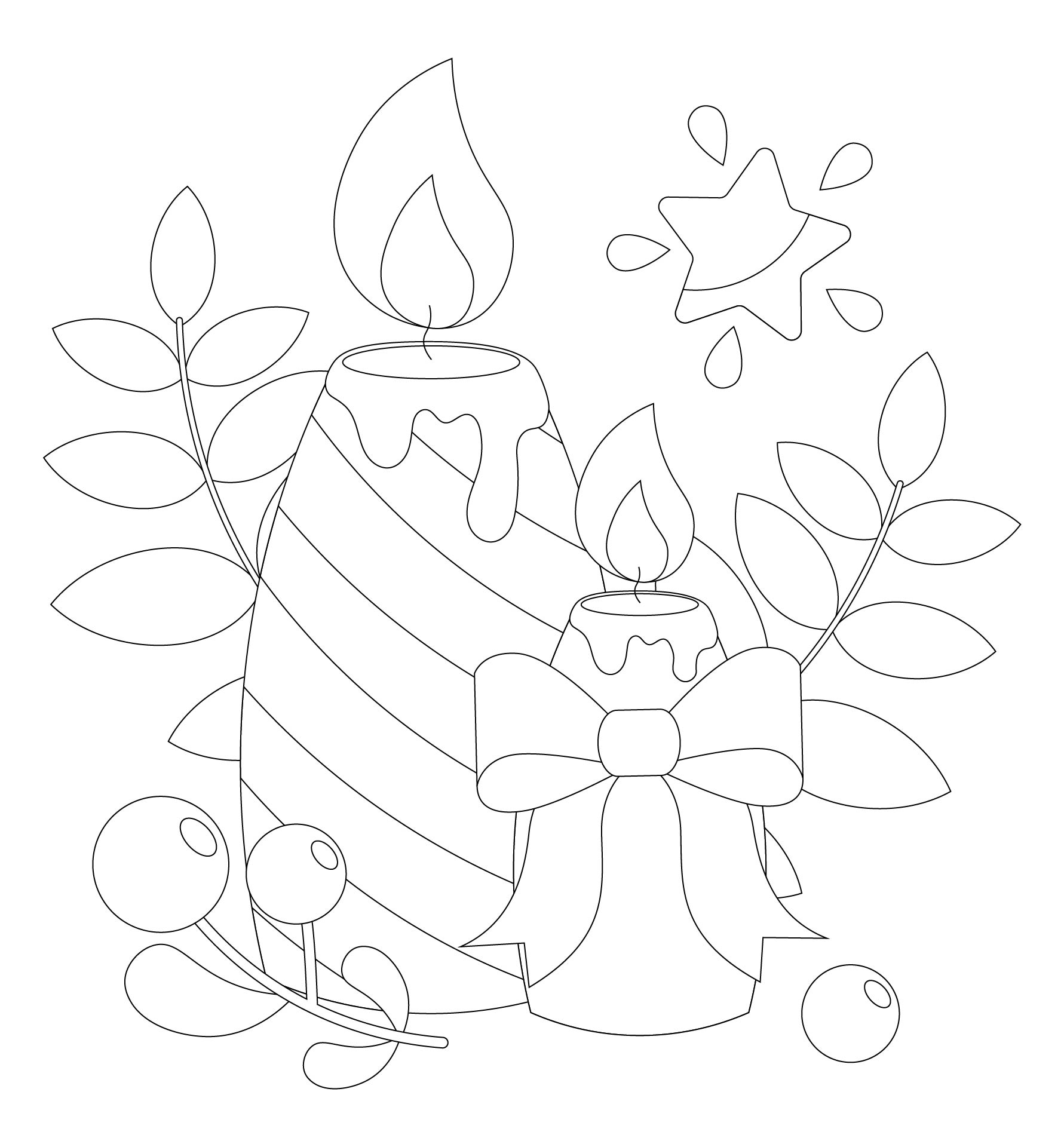 Black And White Advent Printable