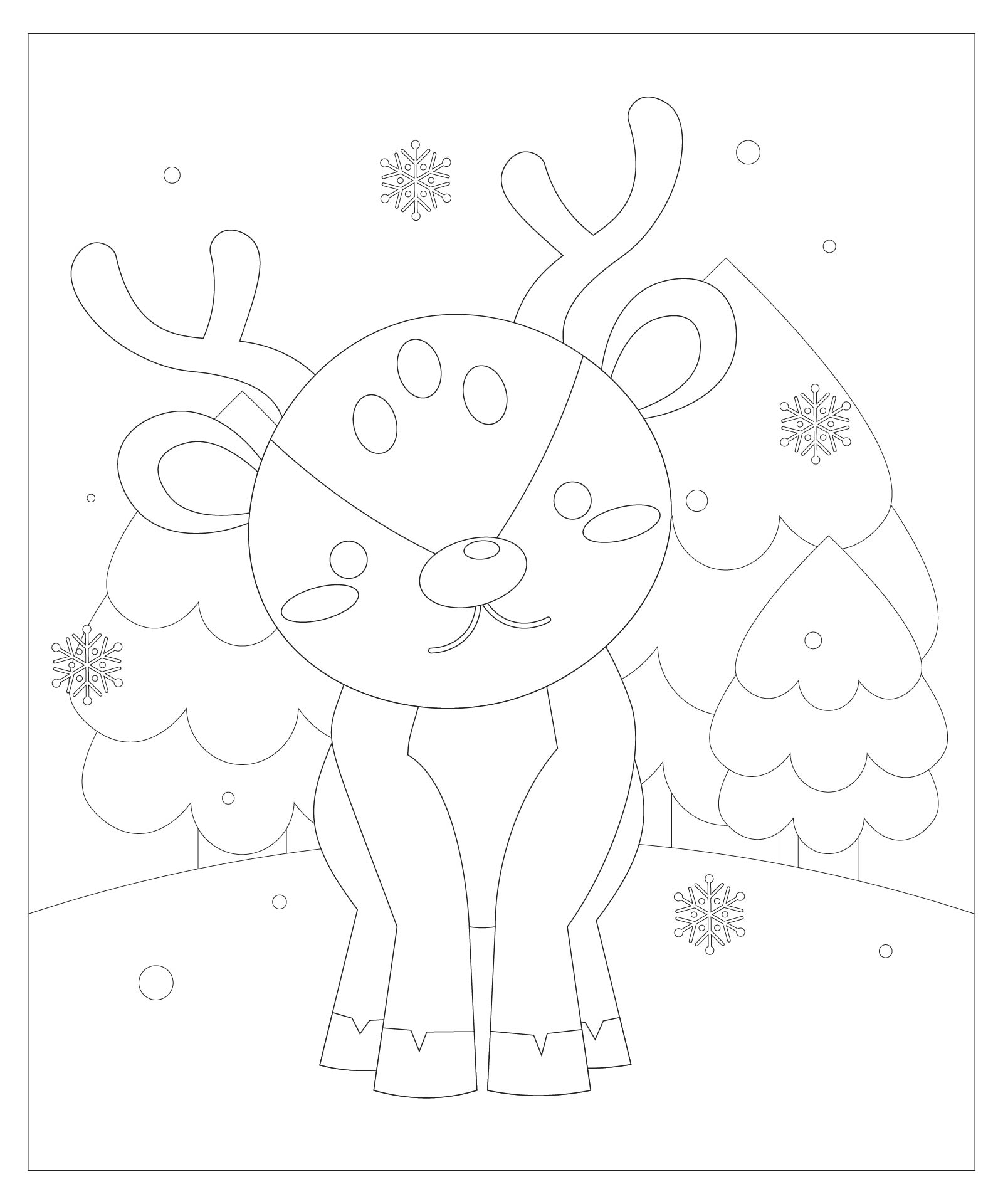 Rudolph The Red Nosed Reindeer Coloring