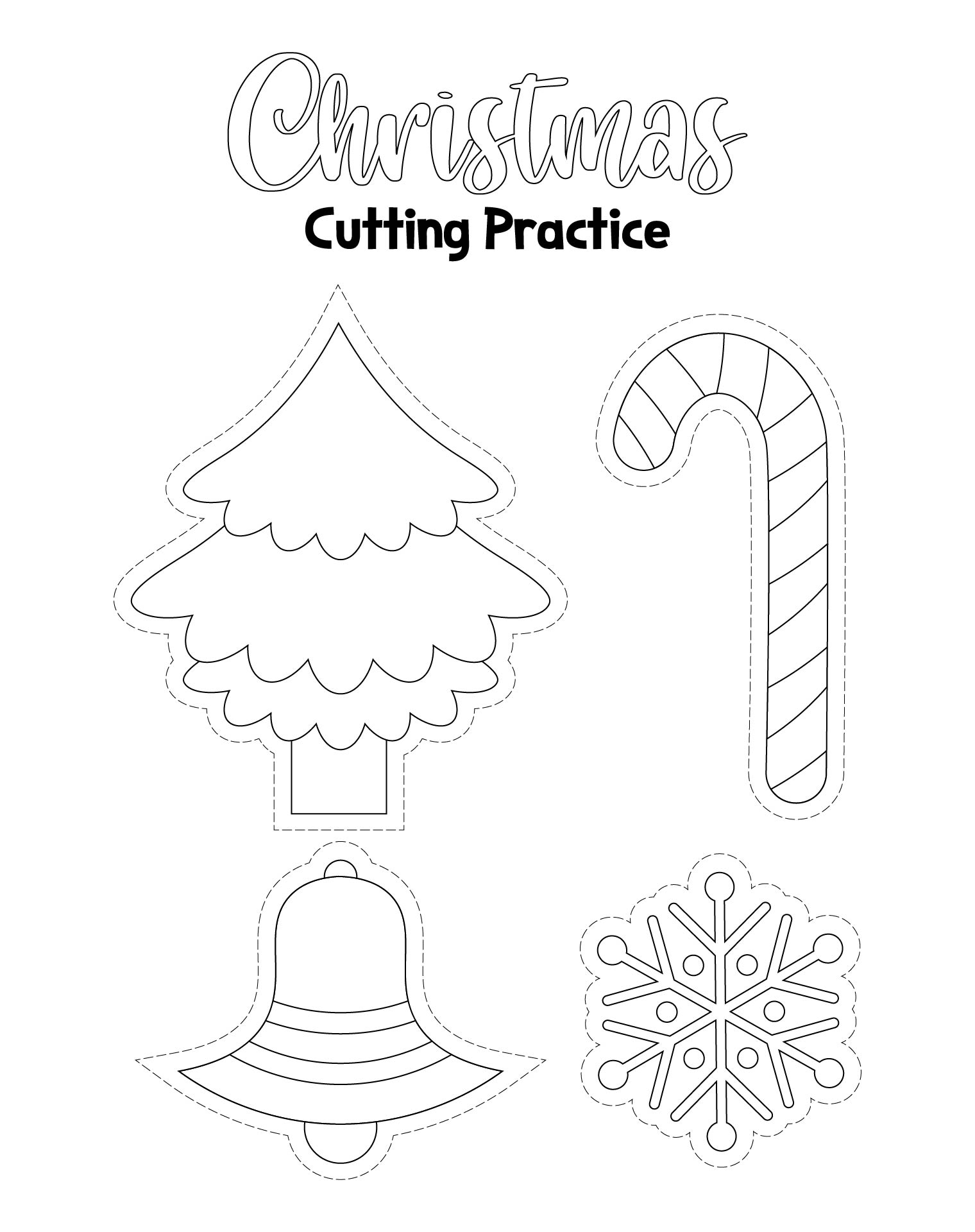 Christmas Cutting Activities