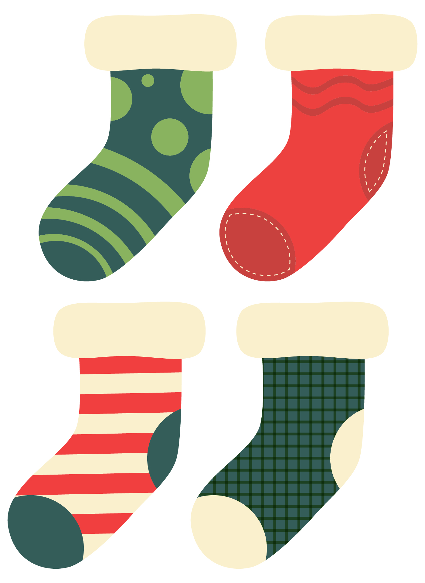 Green And Red Holiday Christmas Stocking Decoration Green And Red Holiday Christmas Stocking Decoration