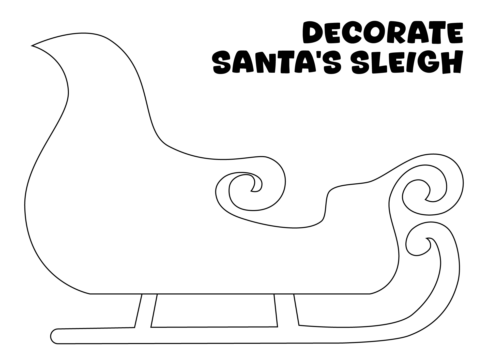 Sleigh Pattern Worksheet