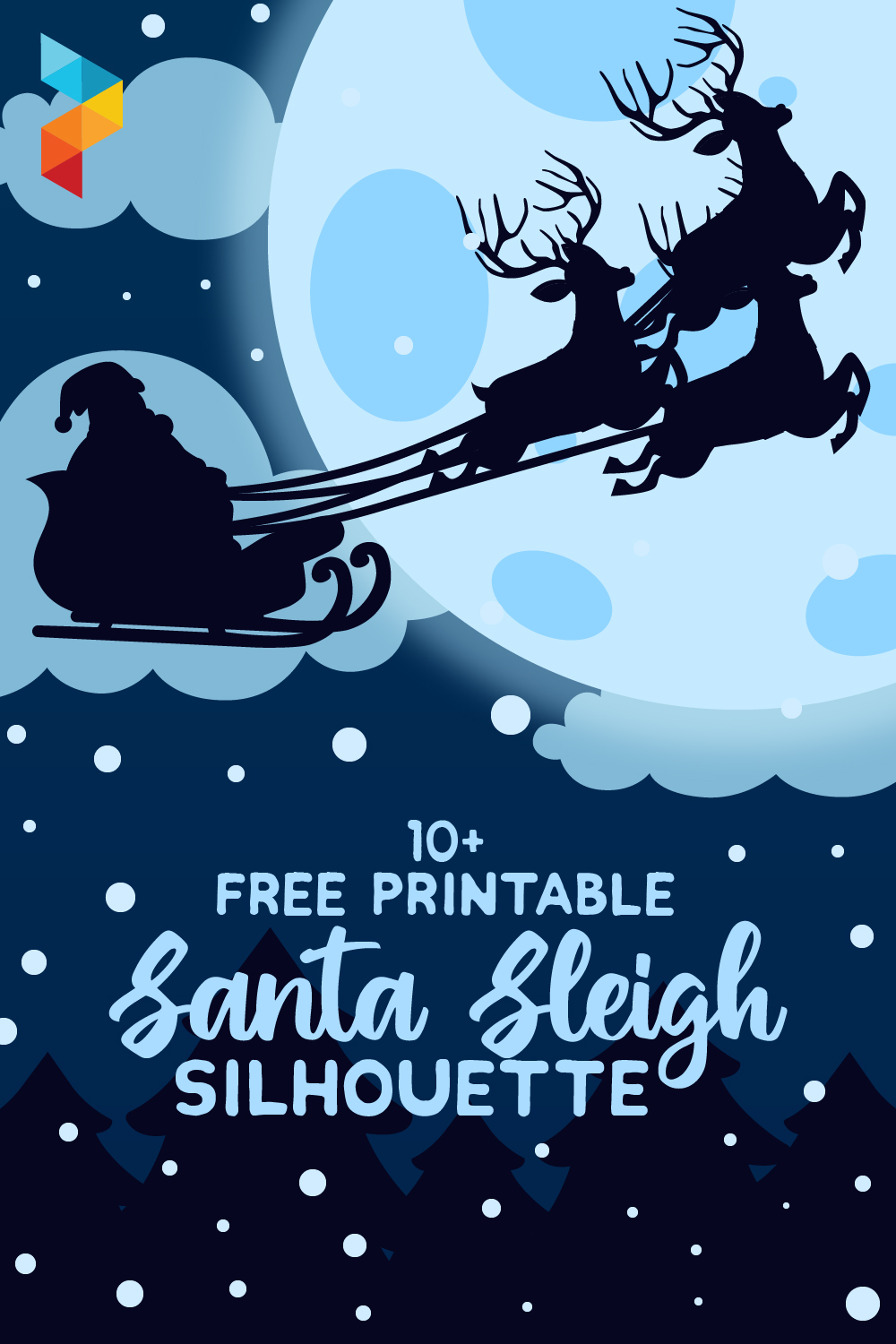 Santa Sleigh Silhouette