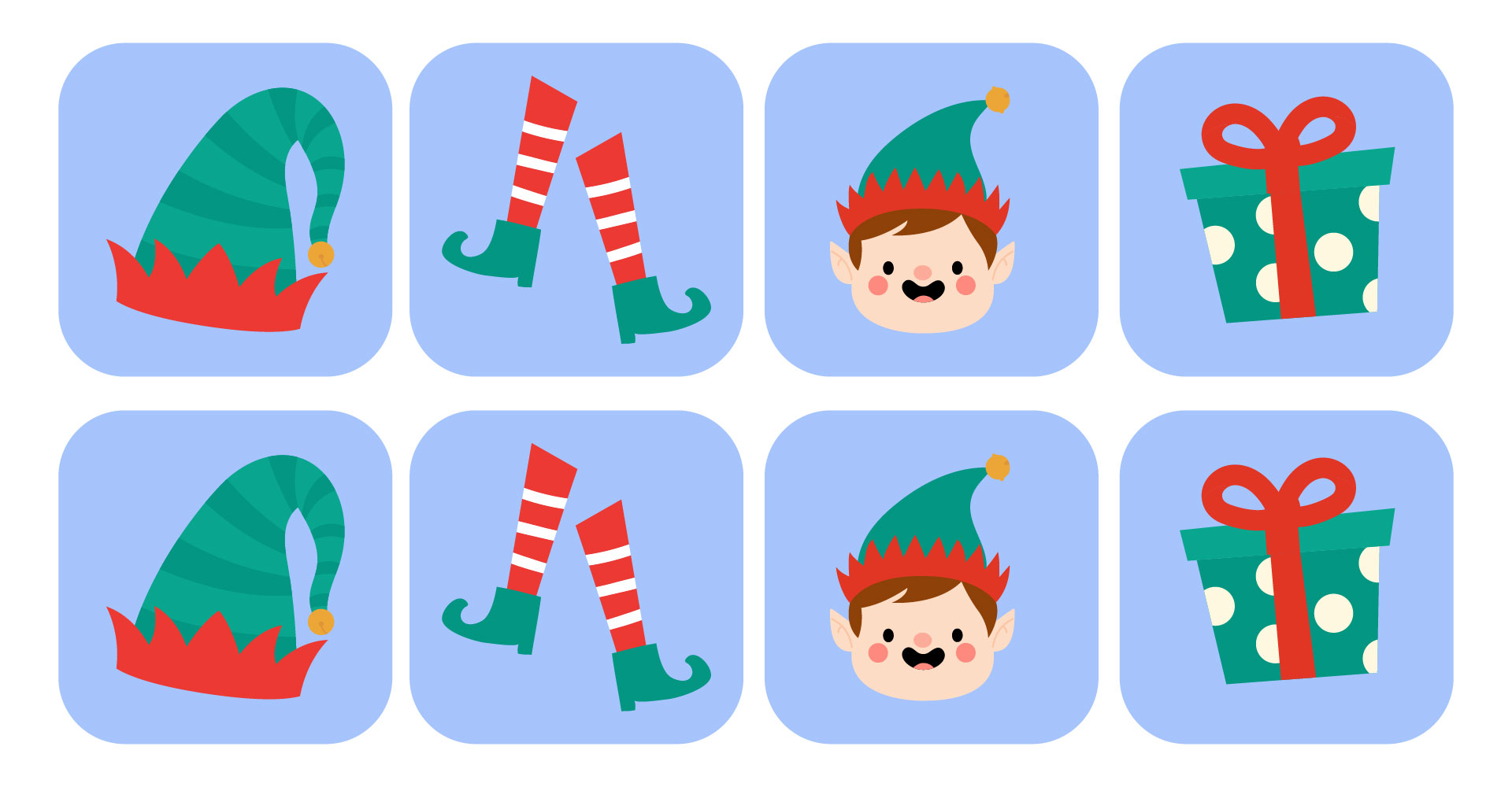 Elf On The Shelf Matching Game Elf On The Shelf Matching Game