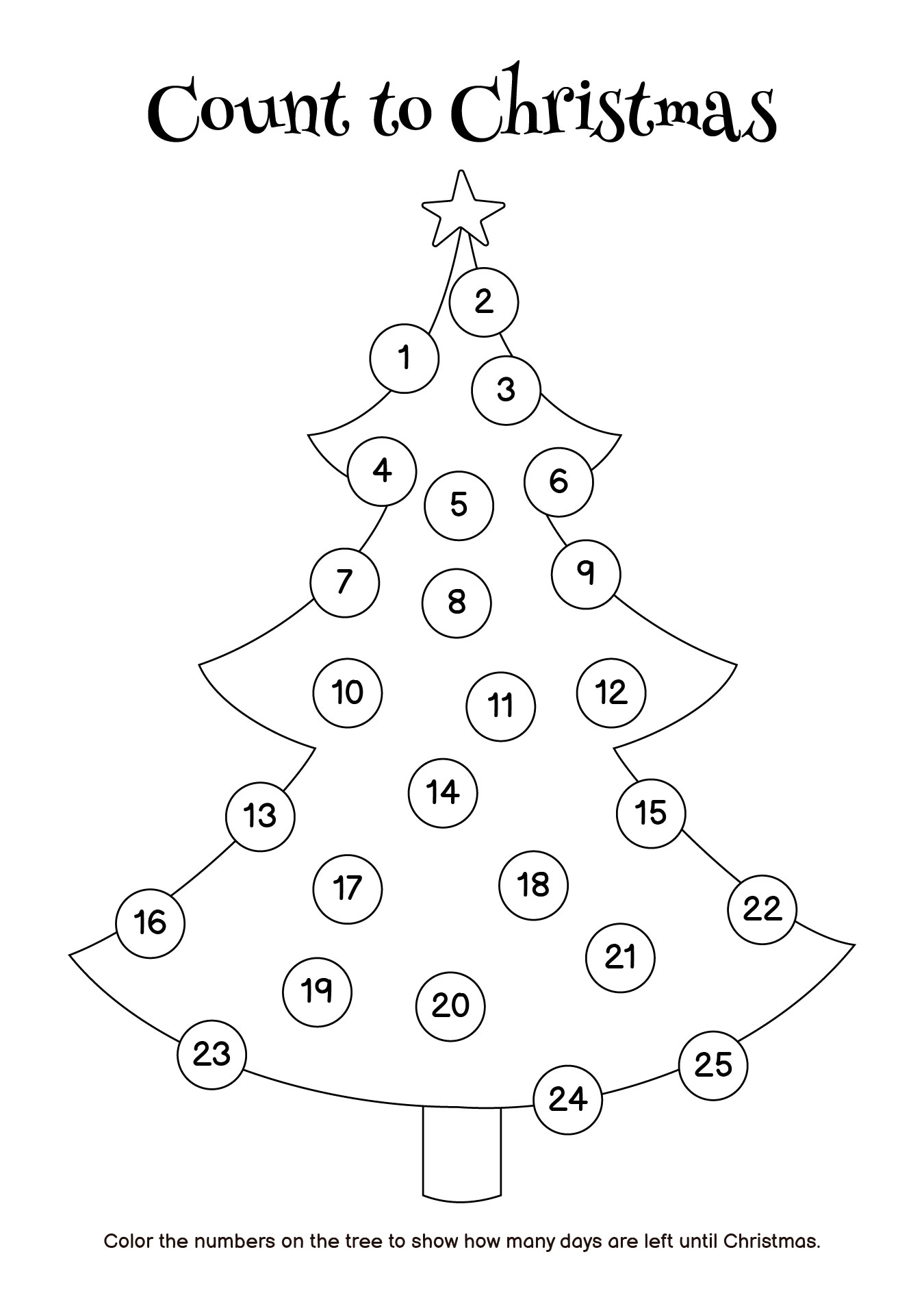 Christmas Calendar Worksheet For Kids Christmas Calendar Worksheet For Kids