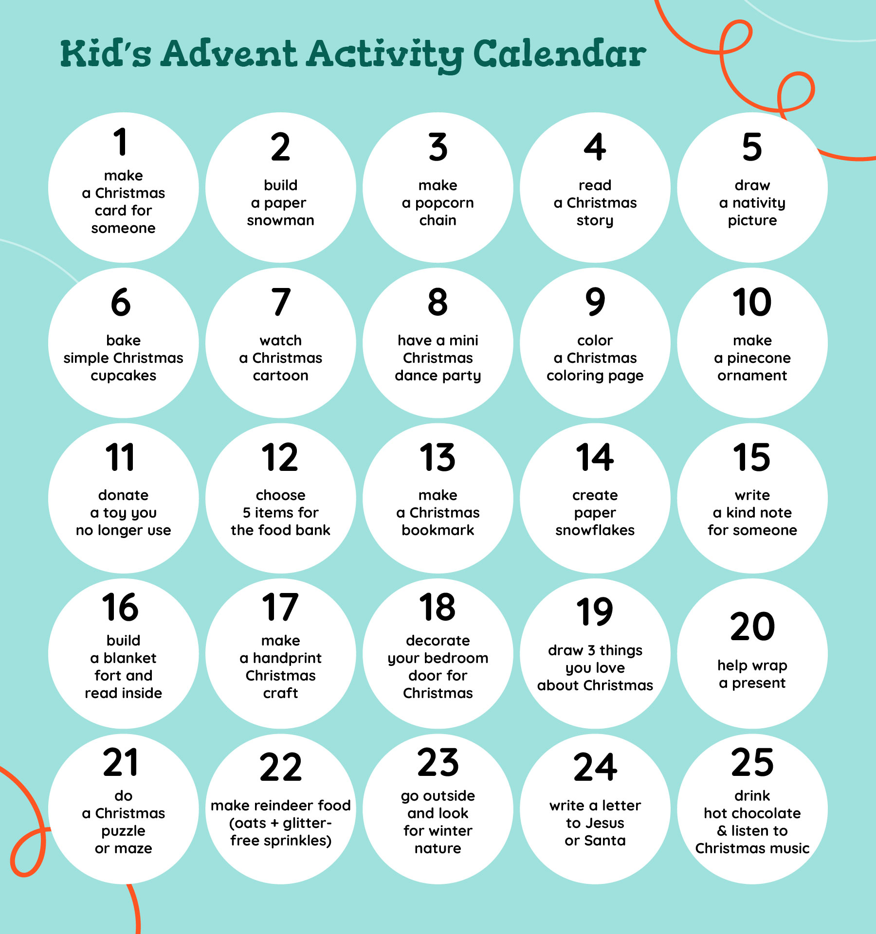 Kids Advent Activities Kids Advent Activities