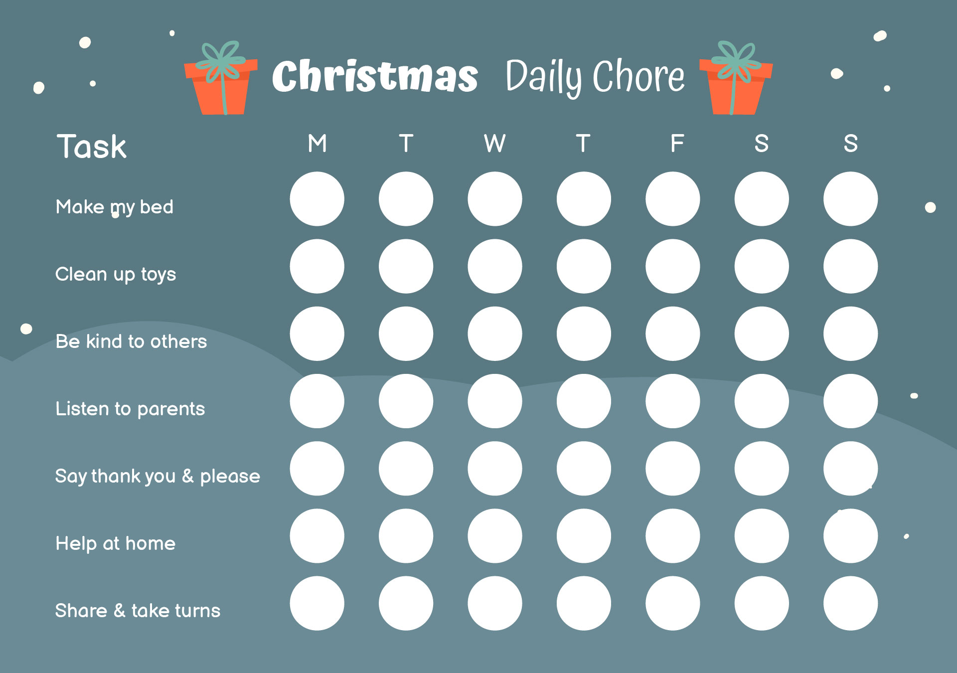 Santa Daily Activities Chart Santa Daily Activities Chart