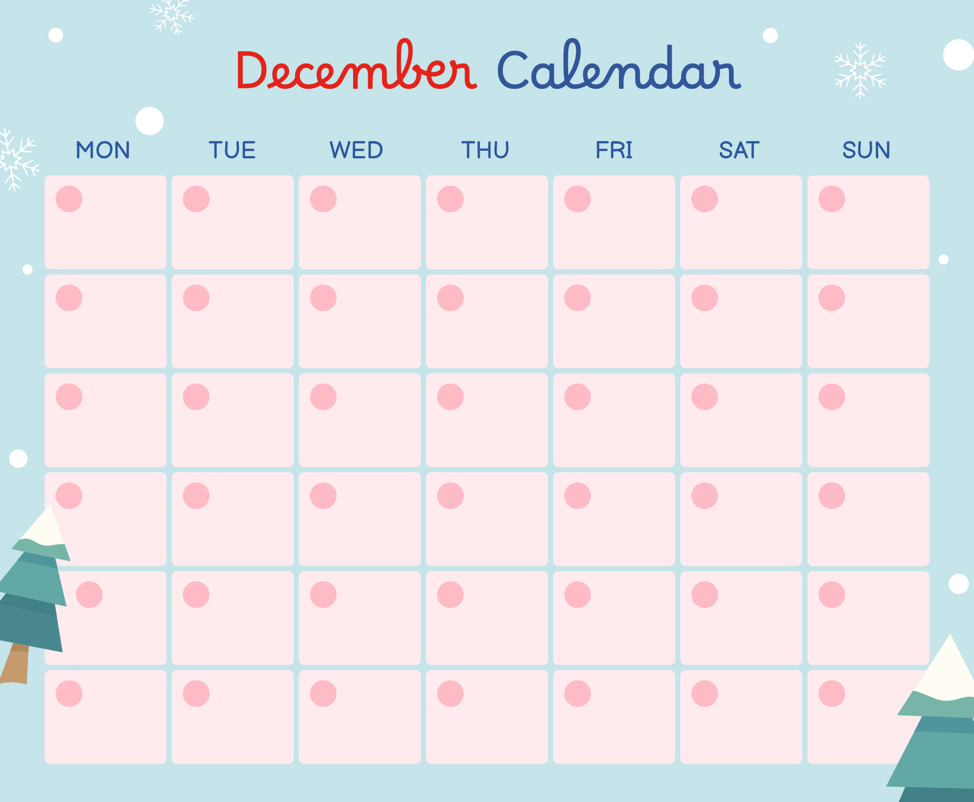 Santa Claus December Calendar Santa Claus December Calendar