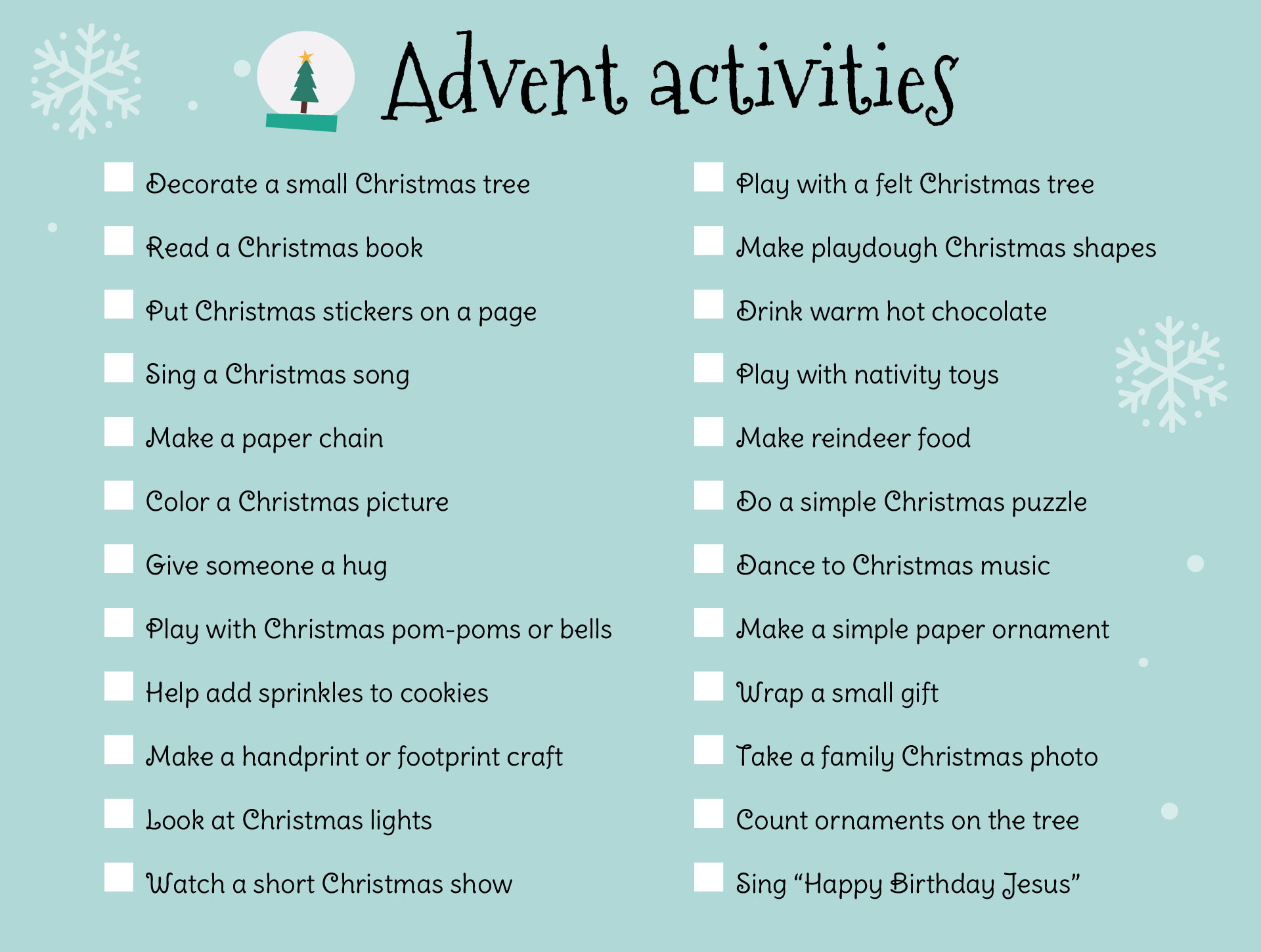 Christmas Advent For Toddler Christmas Advent For Toddler