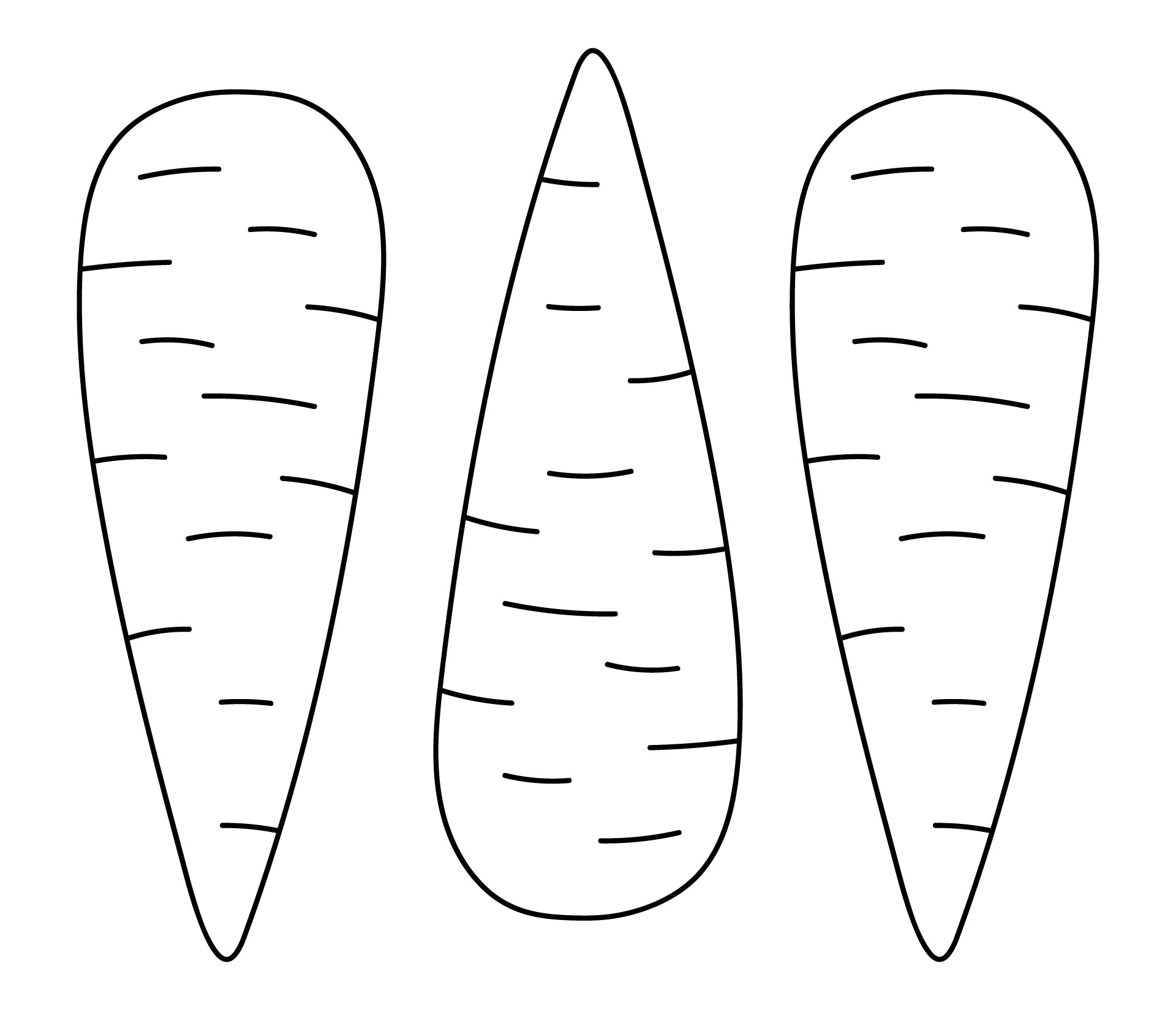Printable Carrot Shape For Snowman Craft Template Printable Carrot Shape For Snowman Craft Template