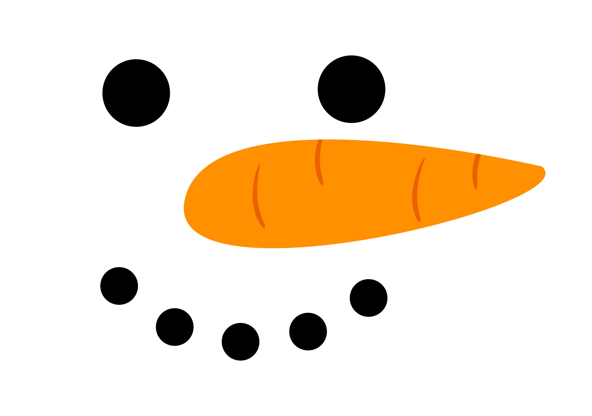 Snowman Carrot Face Printable Snowman Carrot Face Printable