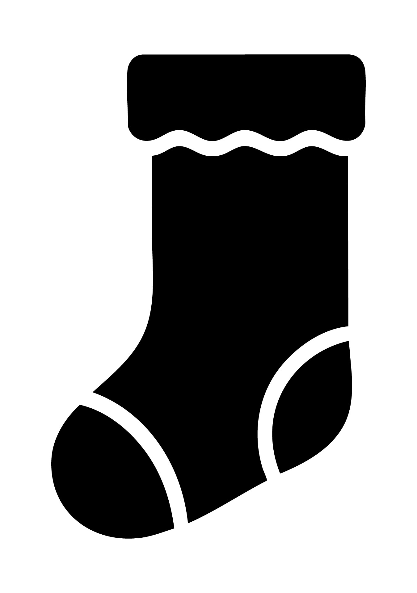 Stocking Decor Stencil For Christmas
