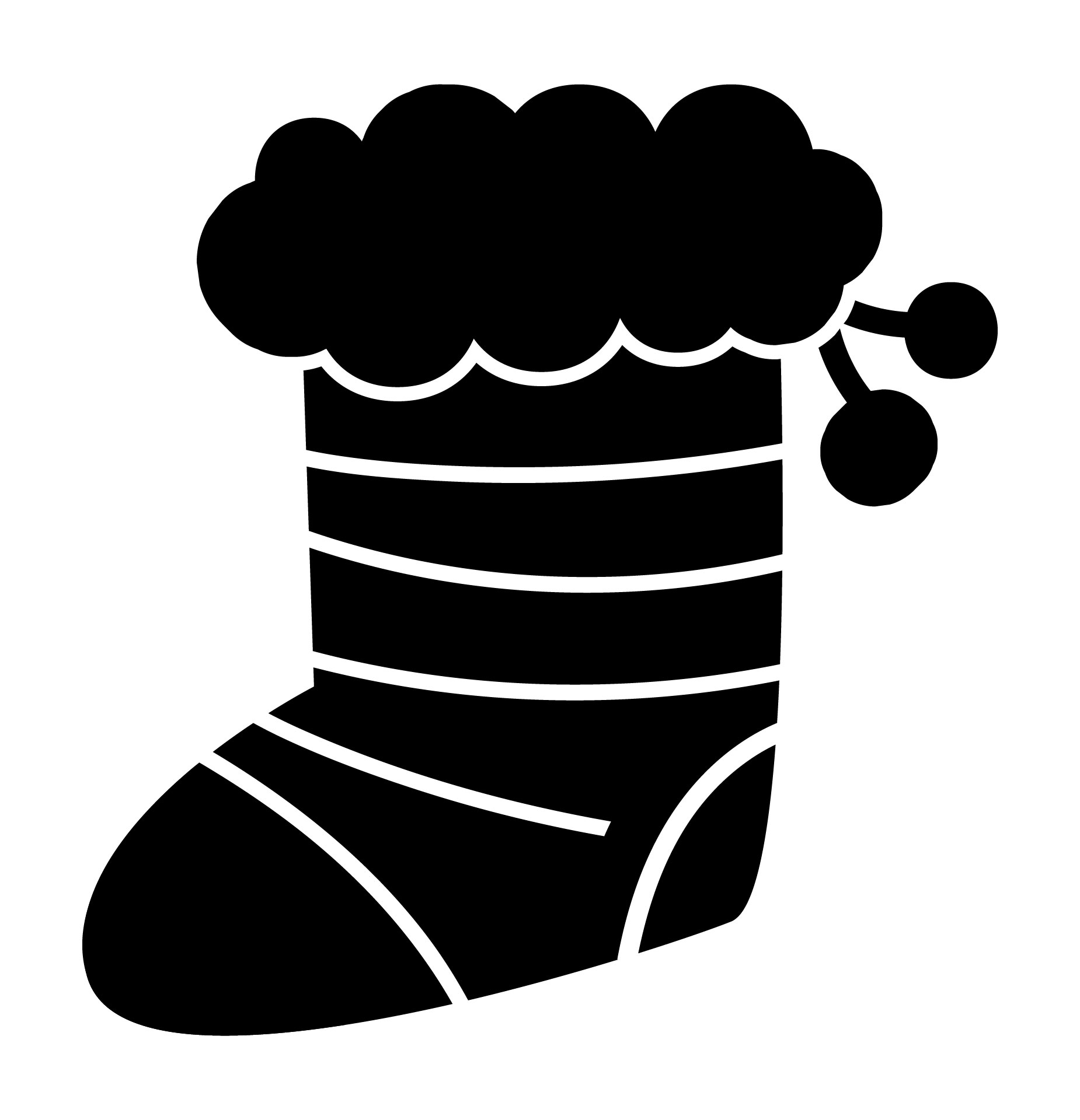 Printable Christmas Stocking Craft Stencil