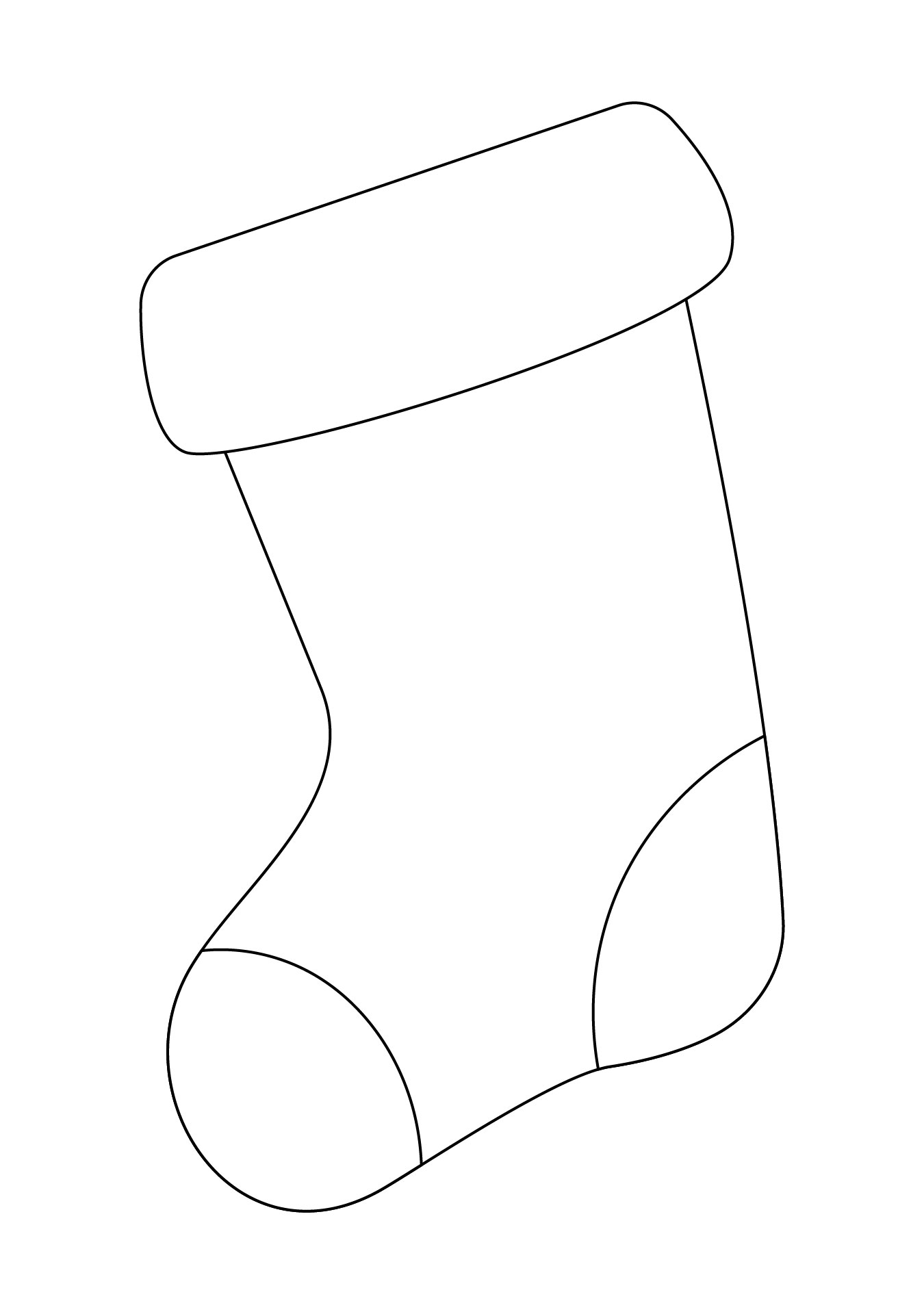 Small Large Christmas Stocking Template Small Large Christmas Stocking Template