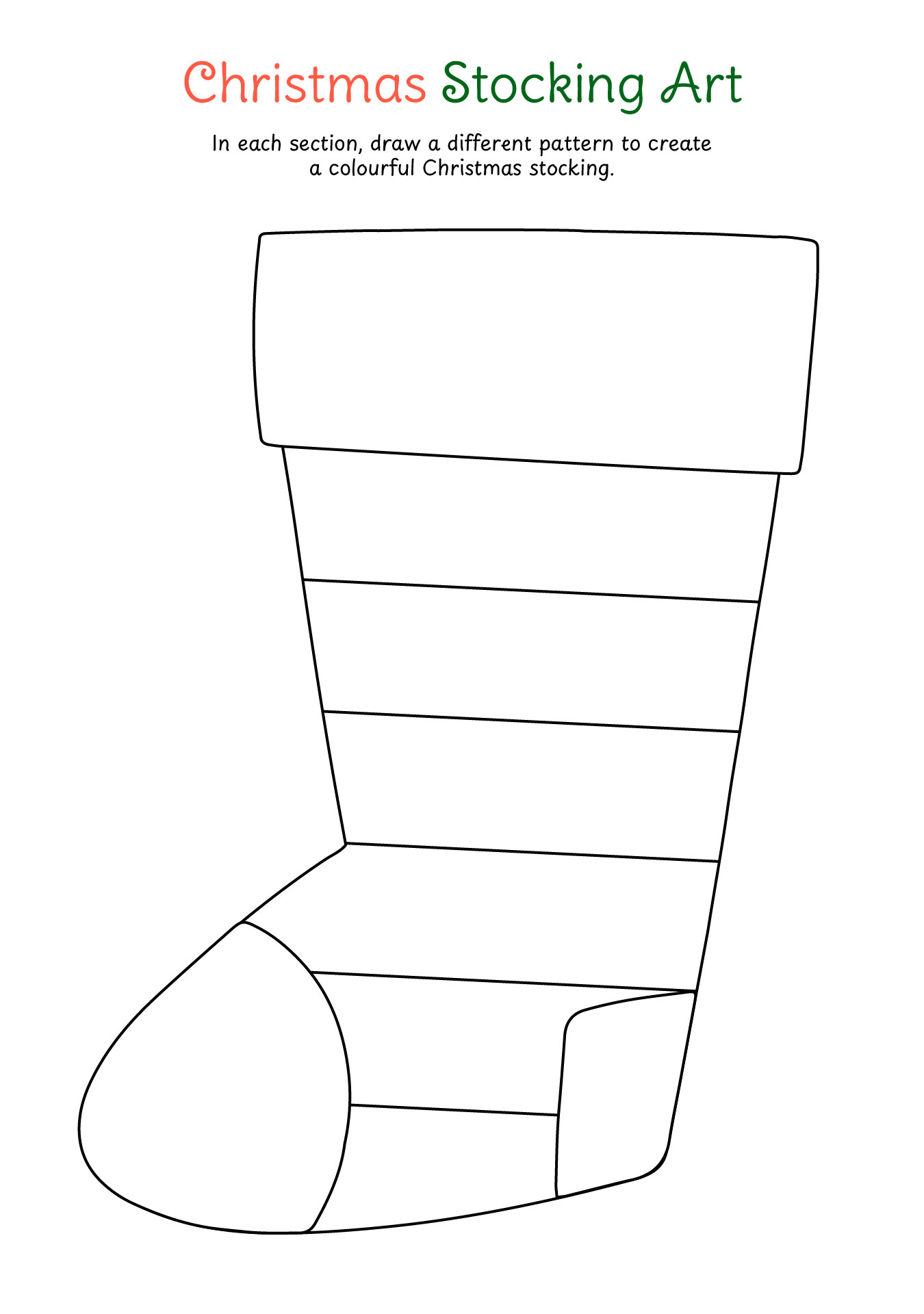 Christmas Stocking Fine Motor Activity Christmas Stocking Fine Motor Activity