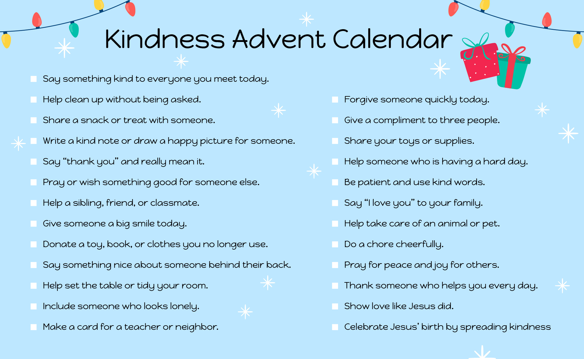 Fun Christmas Printable